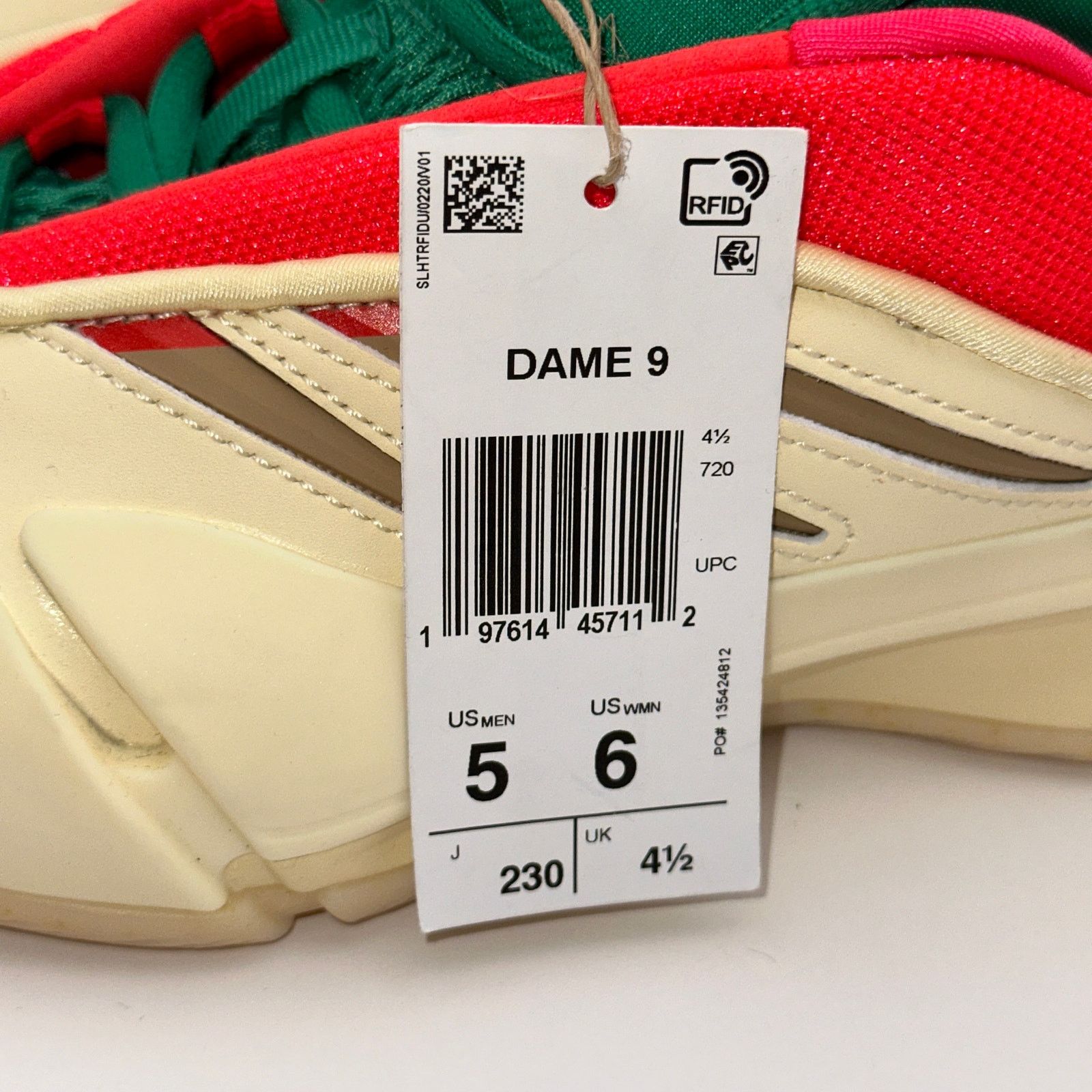 Adidas Adidas Dame 9 Basketball Shoes JH6627 Mens 5 Egg Nog Size US 5 / EU 37 - 13 Thumbnail