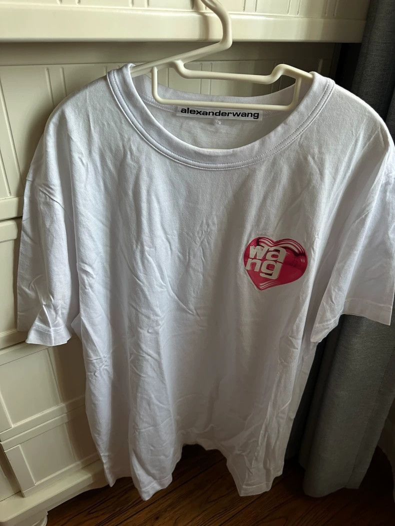 Alexander Wang Alexander Wang Heart Print T-Shirt- Size M / US 6-8 / IT 42-44 - 1 Thumbnail