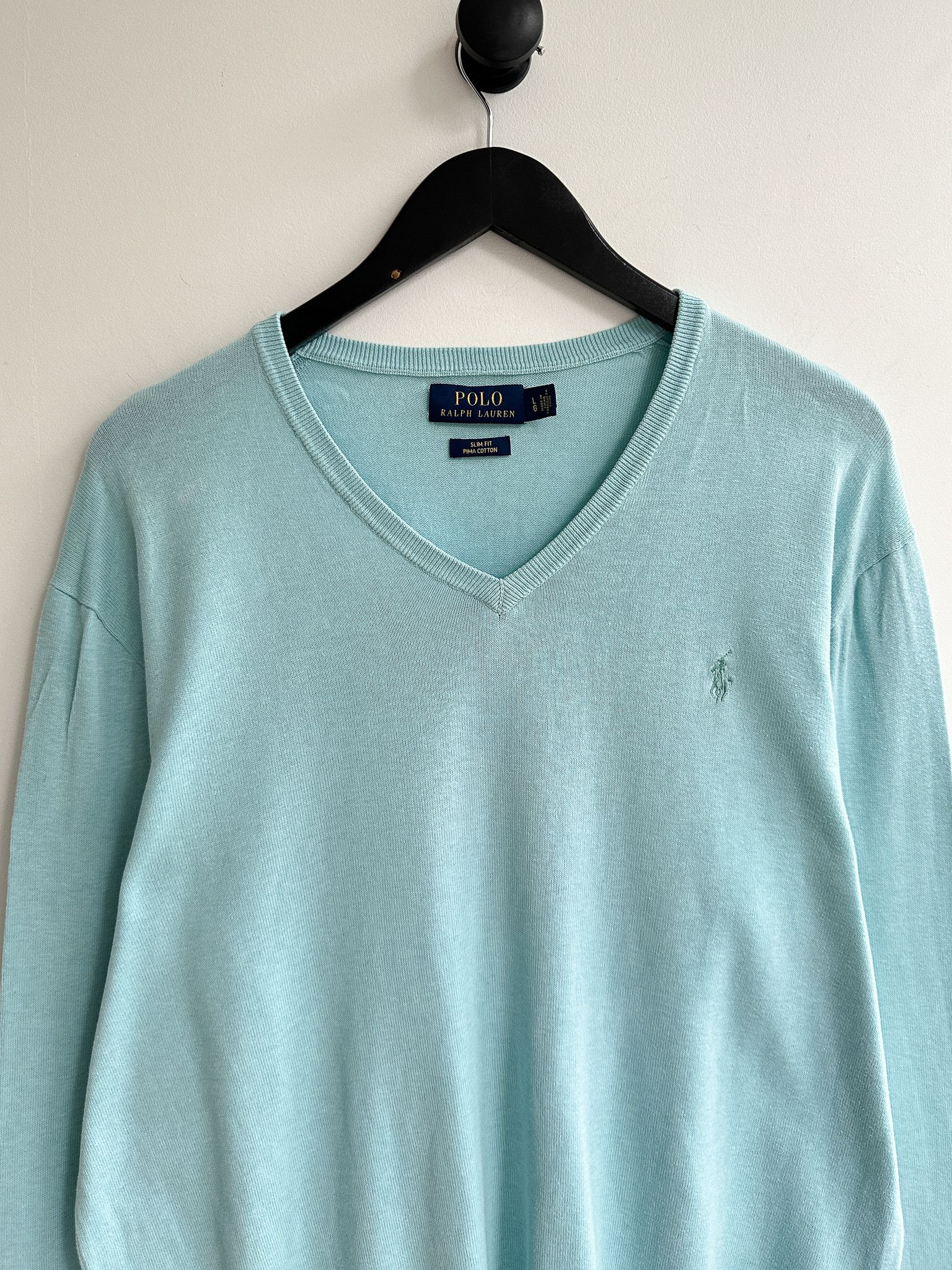Polo Ralph Lauren Polo Ralph Lauren V Neck Jumper Sweater Pullover Size US L / EU 52-54 / 3 - 2 Thumbnail