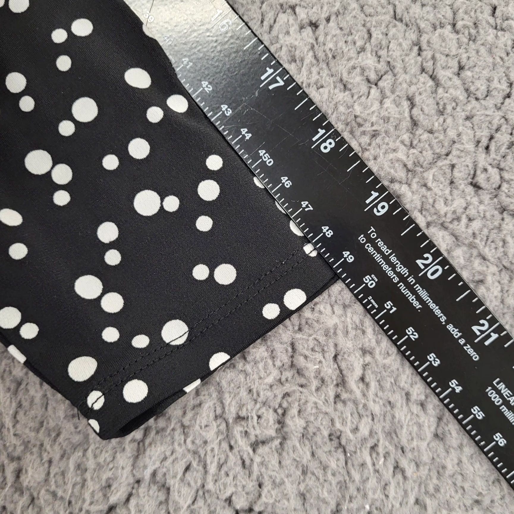 Vintage Liz Lange Maternity Wrap Dress Women's XXL Midi 3/4 Sleeve Polka Dot Black Dress (Wrap) Size XXL / US 16-18 / IT 52-54 - 7 Thumbnail