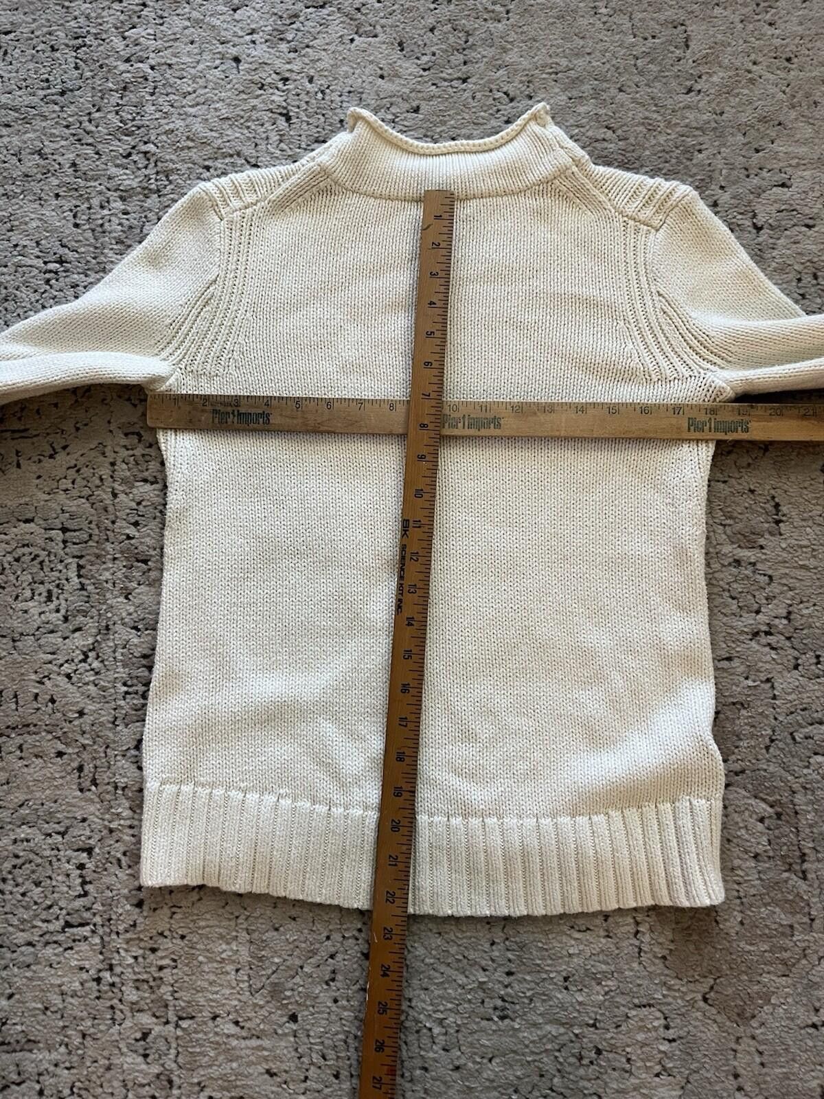 Tyler The Creator Crew Always Cream Cotton Mock Neck Knit Sweater S⁠ Size S / US 4 / IT 40 - 4 Thumbnail