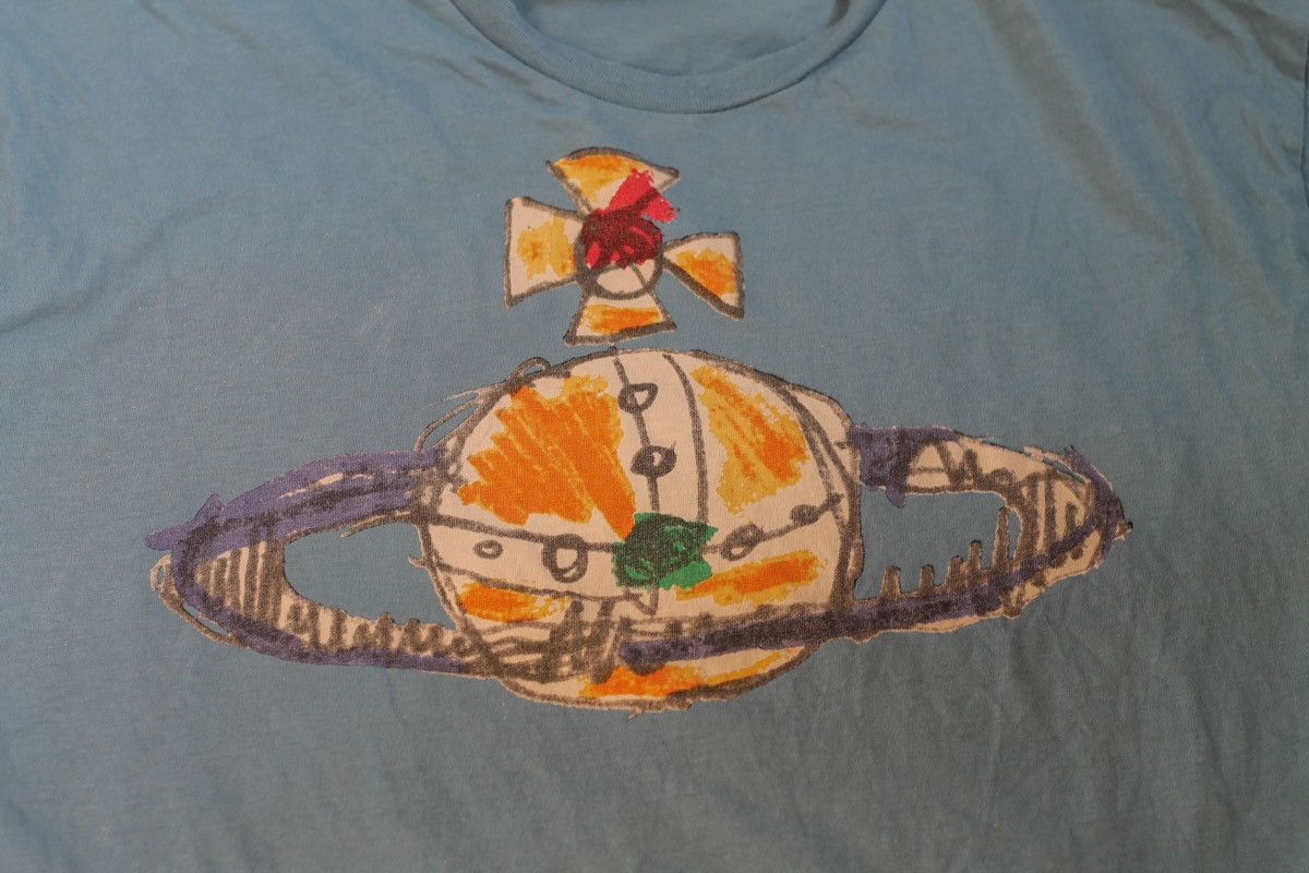 Vivienne Westwood Vintage Vivienne Westwood big print paint logo orb t shirt Size US XL / EU 56 / 4 - 3 Thumbnail