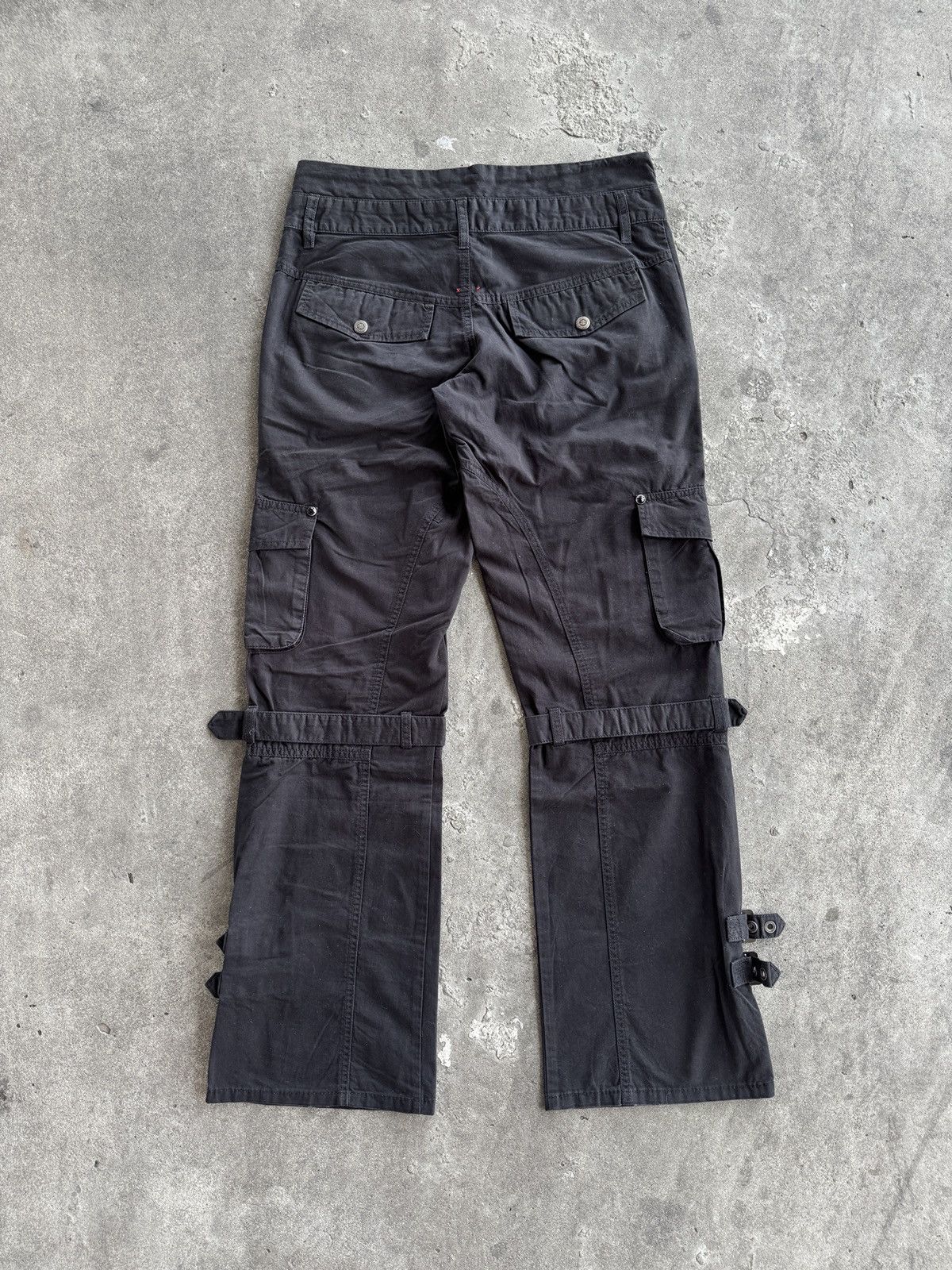 semanticdesign Semantic Design Bondage Flare Cargo Pants Size US 31 - 11 Thumbnail