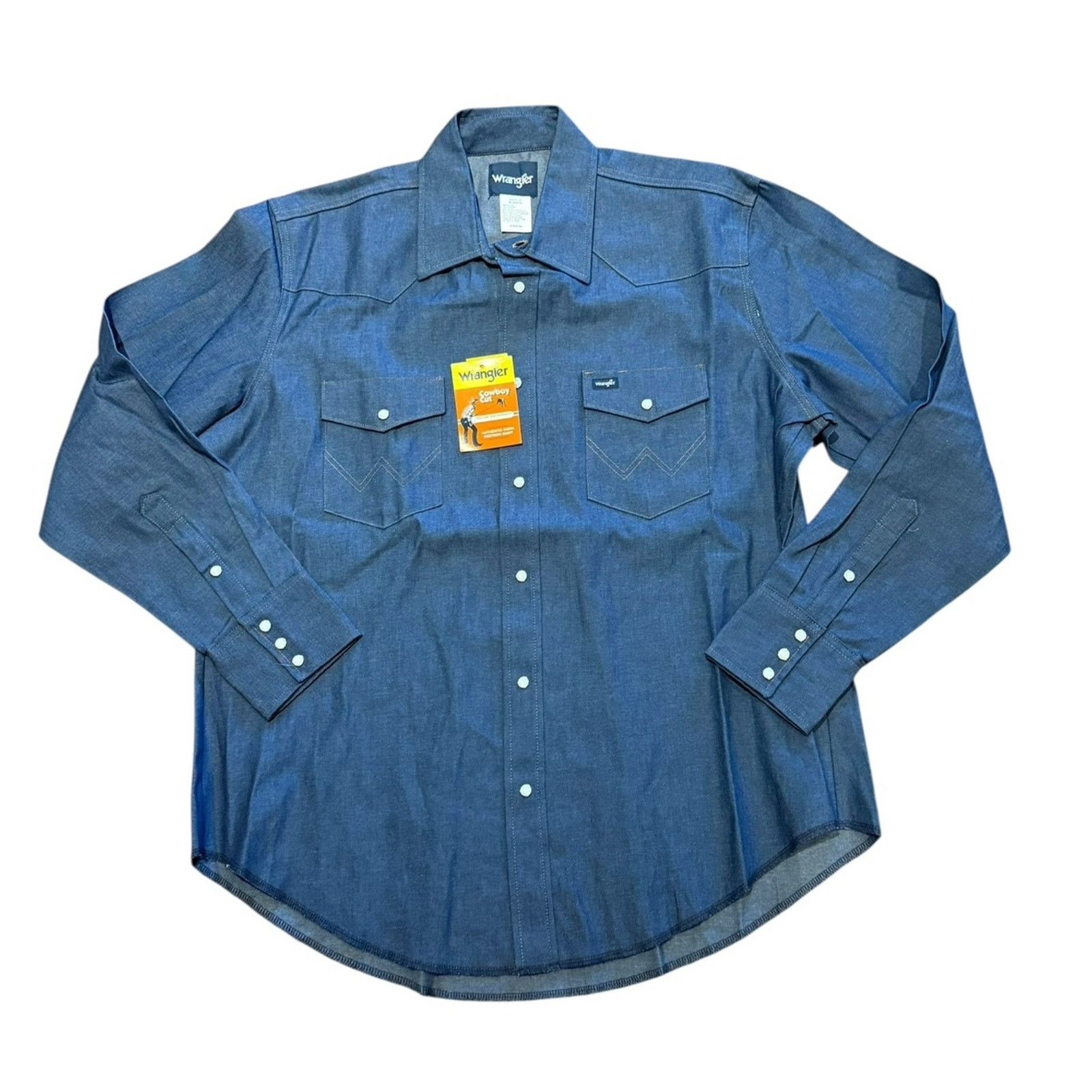 Wrangler Wrangler Cowboy Cut XL Long Sleeve Pearl Snap Shirt NWT Size US XL / EU 56 / 4 - 1 Thumbnail
