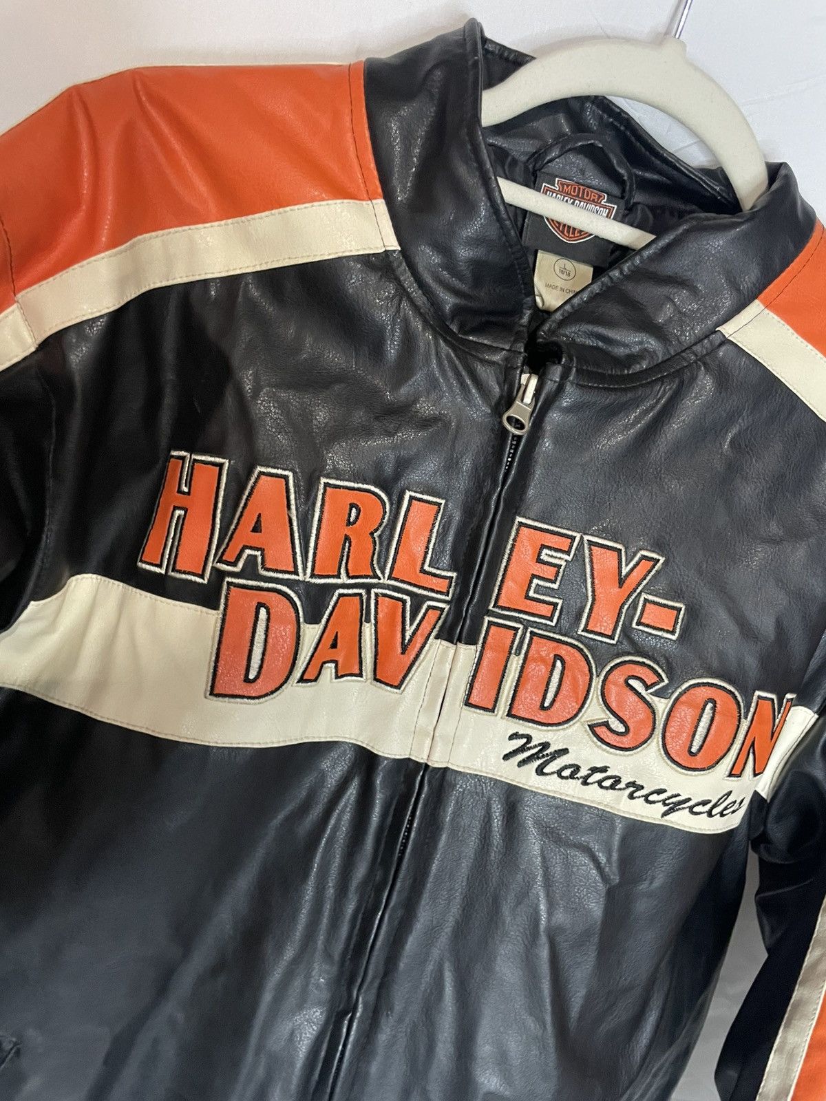 Harley Davidson 2001 Harley Davidson USA Leather Jacket Vintage Biker Jacket Size US M / EU 48-50 / 2 - 6 Thumbnail