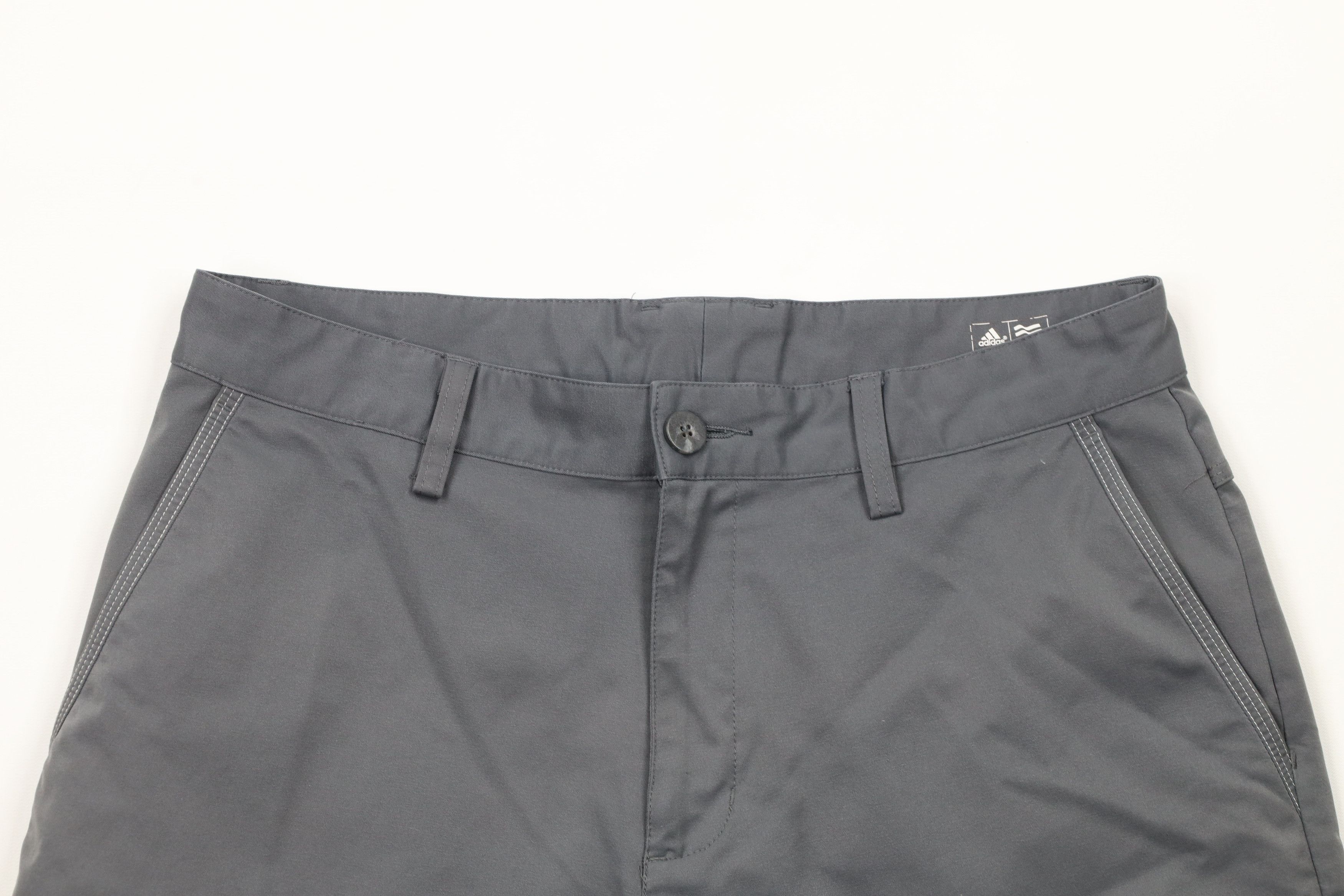 Adidas × Vintage Adidas Golf Spell Out Striped Golfing Chino Shorts Gray Size US 30 / EU 46 - 2 Thumbnail