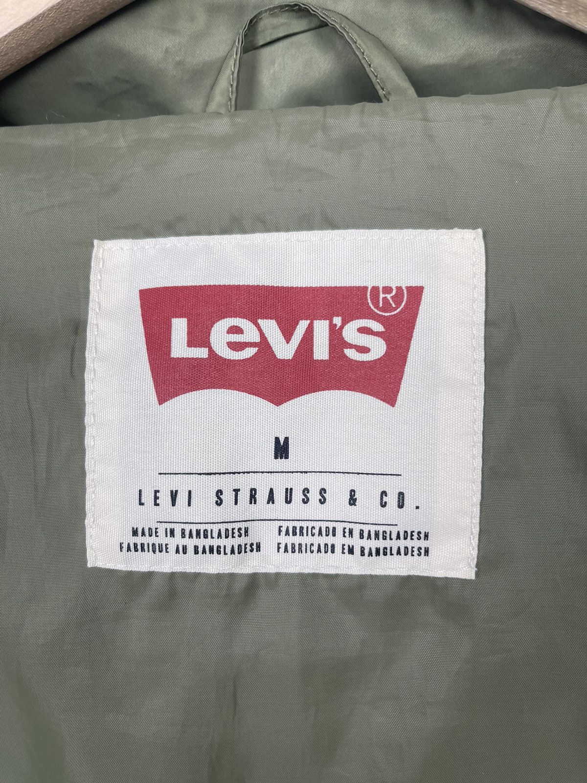 Levi's Levi’s Olive Full Zip Hooded Light Jacket Men’s Size Medium Size US M / EU 48-50 / 2 - 14 Thumbnail