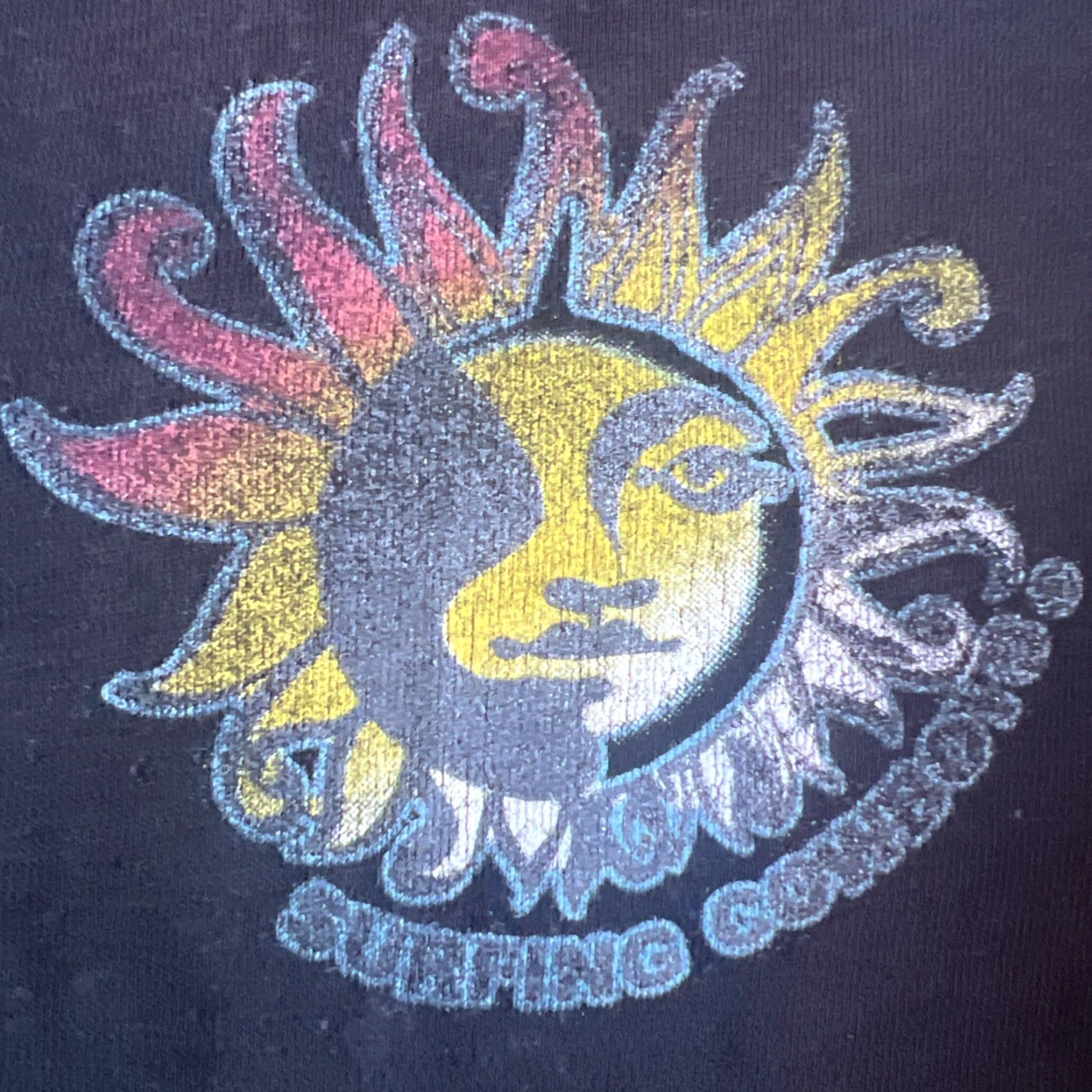 Logo 7 Surfing Cowboys Shirt Adult Large Black Vintage Surfer Logo Malibu Sun Graphic Print 90s Beach USA Men Size US L / EU 52-54 / 3 - 4 Thumbnail