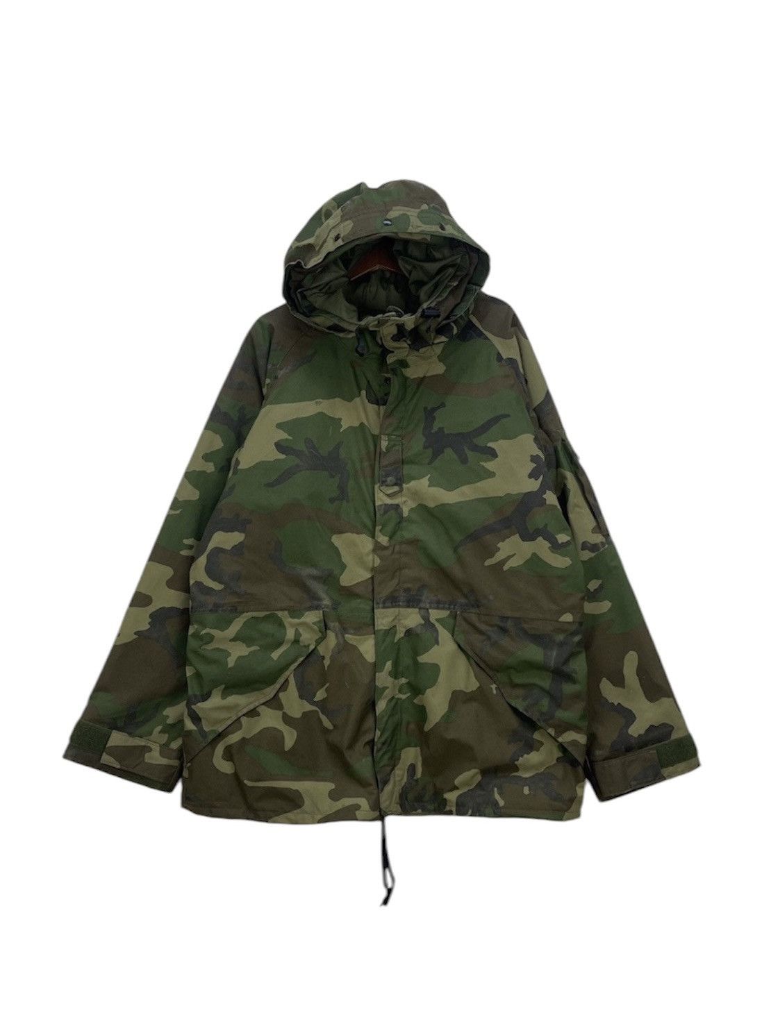 Other Vintage Army Long Parka Camouflage Jacket Size US L / EU 52-54 / 3 - 1 Thumbnail