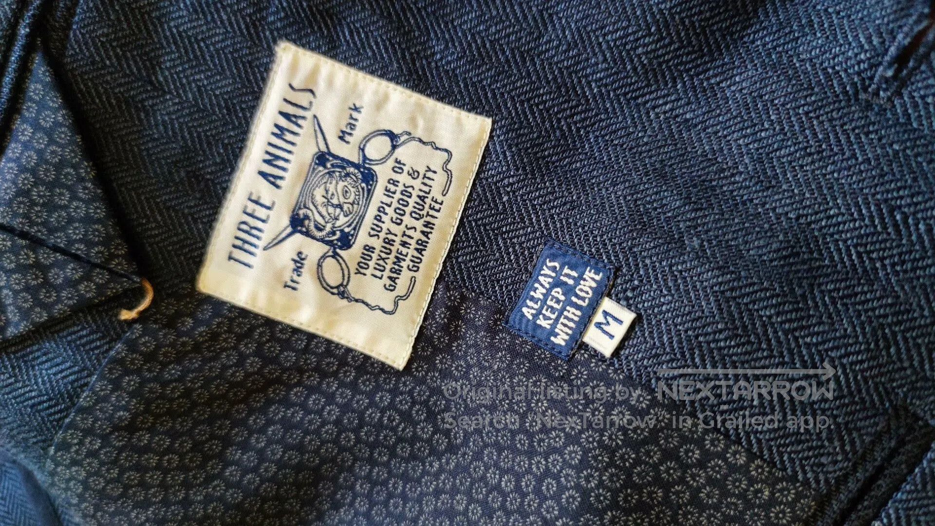 Other French Handcrafted Blue Houndstooth Suit for Men. Size US M / EU 48-50 / 2 - 5 Thumbnail