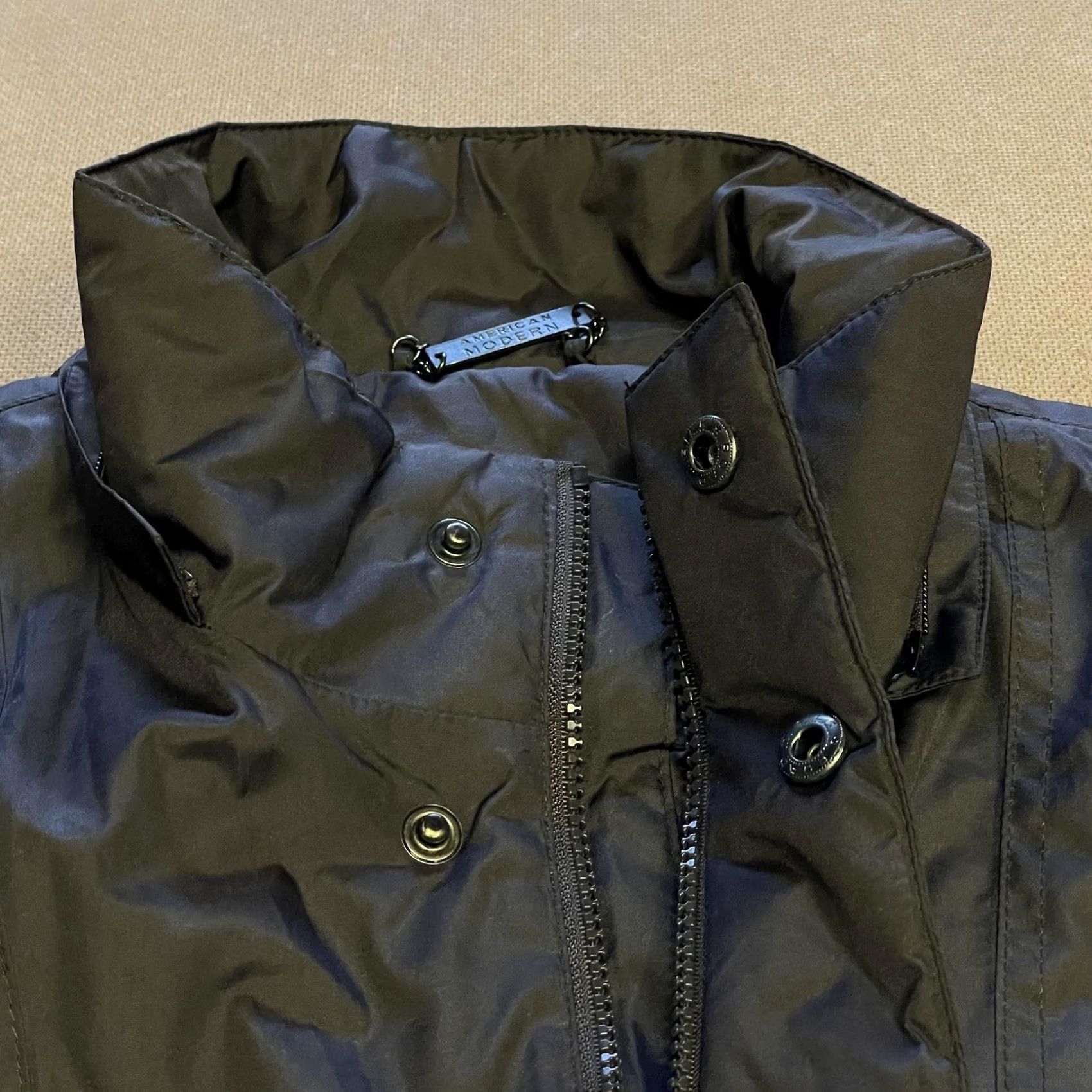 Alexander Julian VINTAGE? American Modern Alexander Julian Jacket Mens M Black Quilted Parka Coat Pockets Rain Coat Zip Full Insulated Water Resistant Size US M / EU 48-50 / 2 - 4 Thumbnail