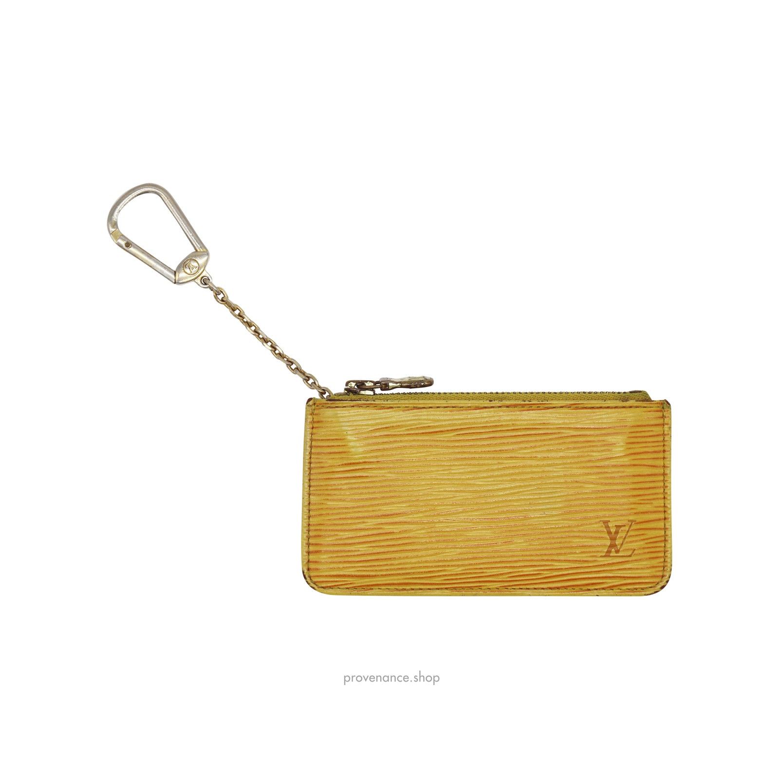 Louis Vuitton 🔴 Louis Vuitton Key Pouch Cles - Tassil Yellow Epi Leather Size ONE SIZE - 2 Thumbnail