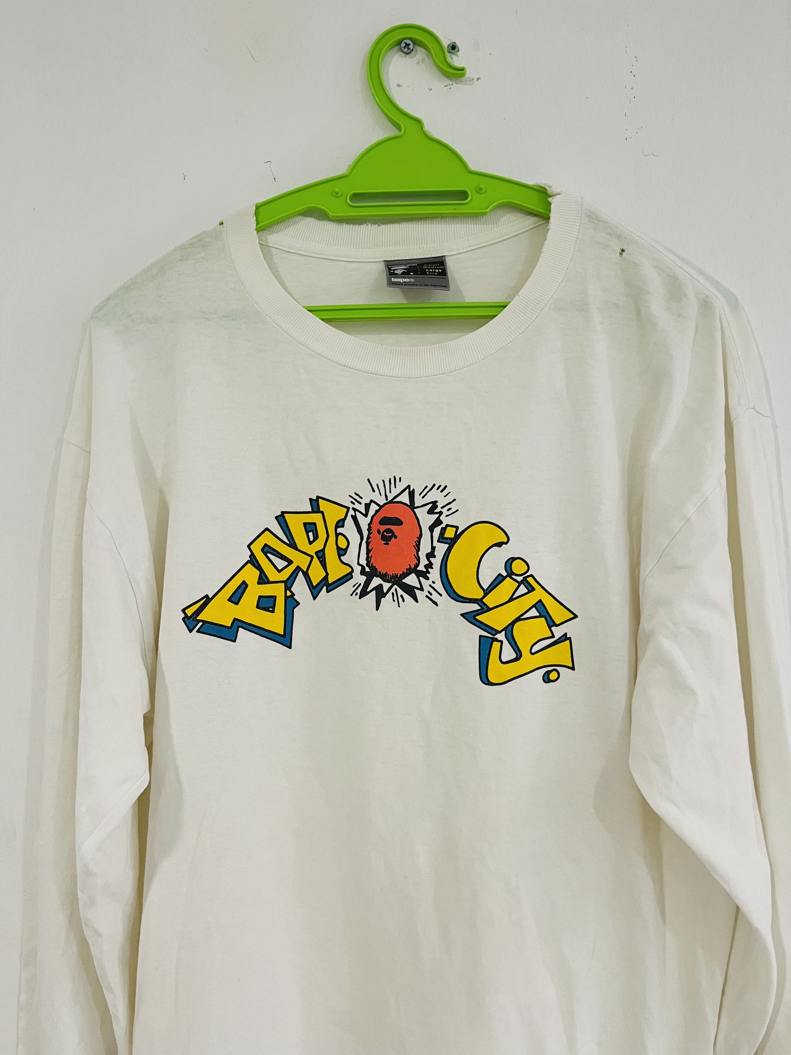 Bape × Vintage Bape City Long Sleeve Tee Size US L / EU 52-54 / 3 - 3 Thumbnail