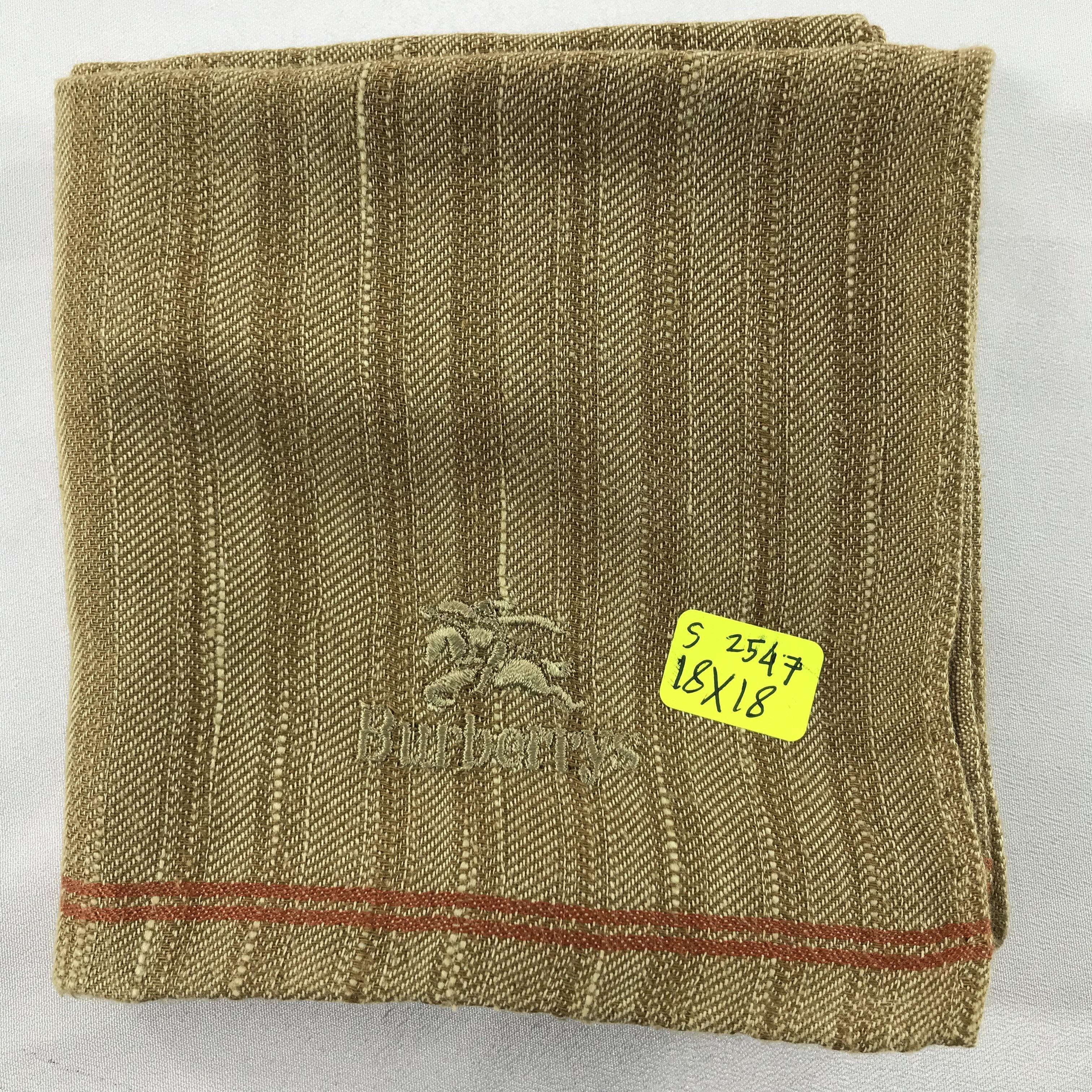 Burberry × Vintage Burberry Bandana / Handkerchief / Neckerchief - S2547 Size ONE SIZE - 5 Thumbnail