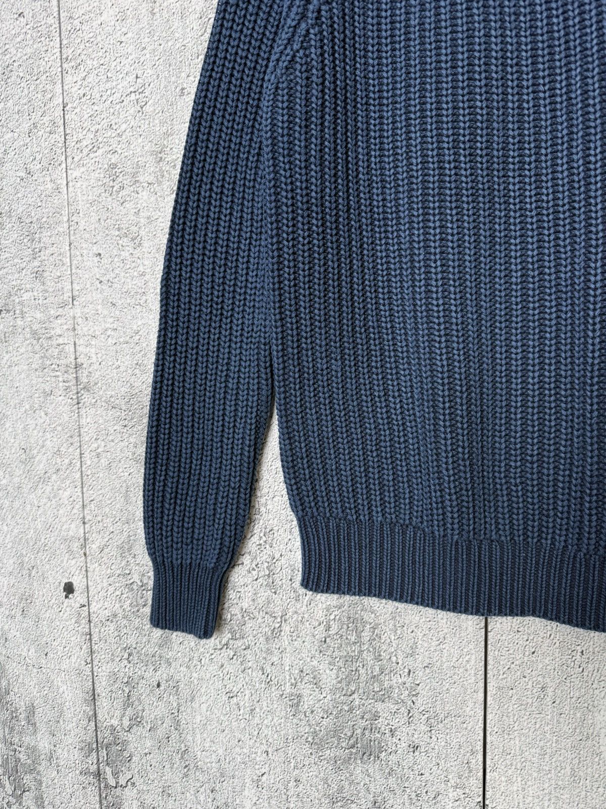 Our Legacy Our Legacy AW 15 Indigo Dyed Men Knitted Heavyweight Sweater Size US M / EU 48-50 / 2 - 9 Thumbnail