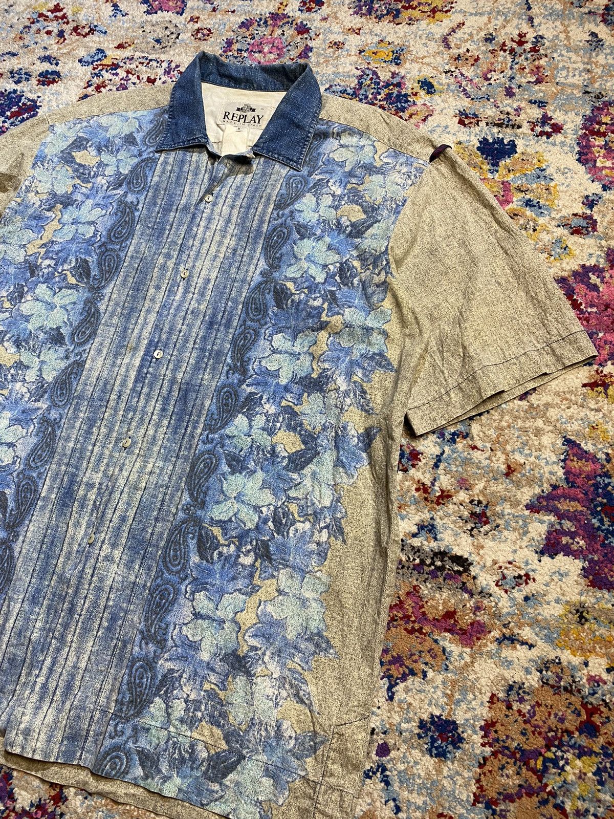 Replay × Vintage REPLAY Aloha Hawaii Union Made Button Up Shirts Size US XL / EU 56 / 4 - 3 Thumbnail