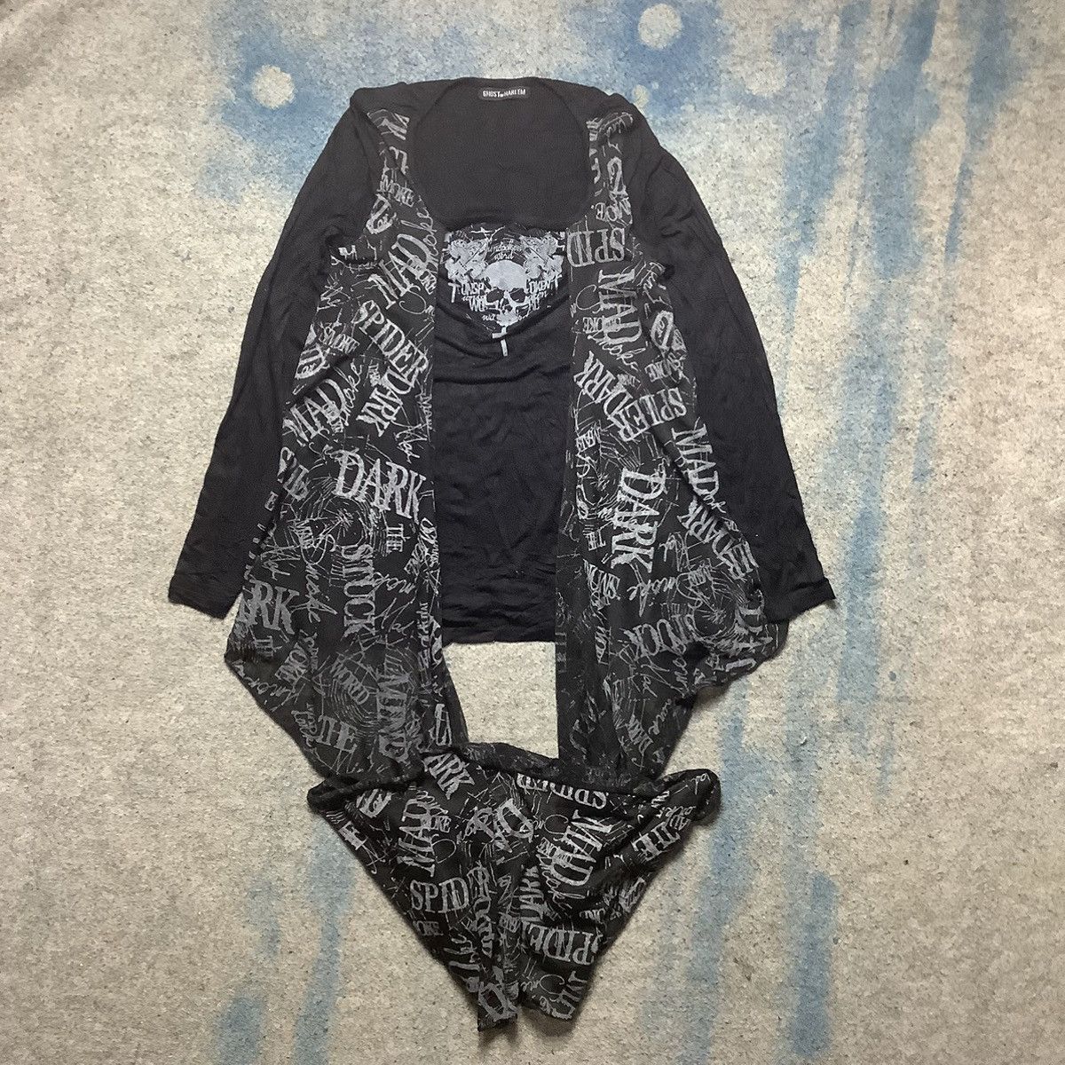 If Six Was Nine × Japanese Brand × Le Grande Bleu (L.G.B.) Y2k Ghost of Harlem Skull Punk Longsleeve Ifsixwasnine Size ONE SIZE - 1 Thumbnail
