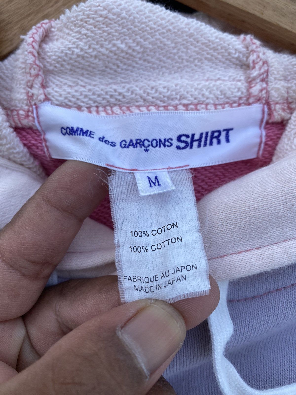 Comme des Garcons Rare Vintage COMME des GARCONS SHIRT Spellout Hoodie Size US M / EU 48-50 / 2 - 15 Thumbnail