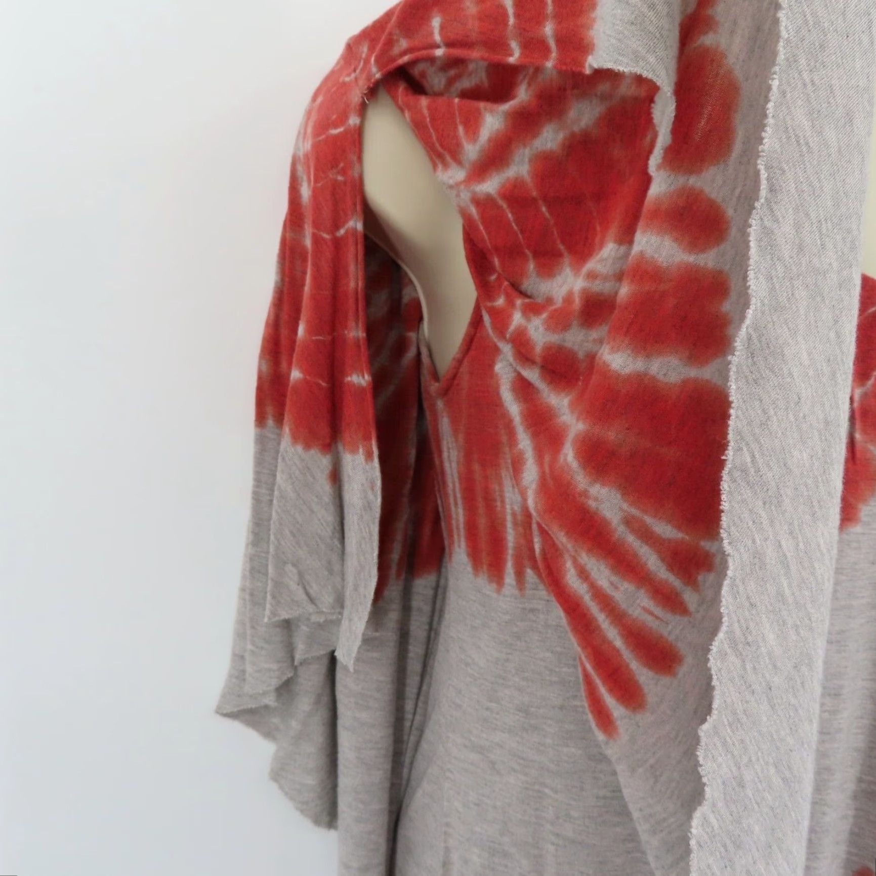 Young Fabulous & Broke Young Fabulous & Broke Dress XS Women Gray Tie Dye One Shoulder T-Shirt Dress Bohemian Casual Short Size XS / US 0-2 / IT 36-38 - 3 Thumbnail