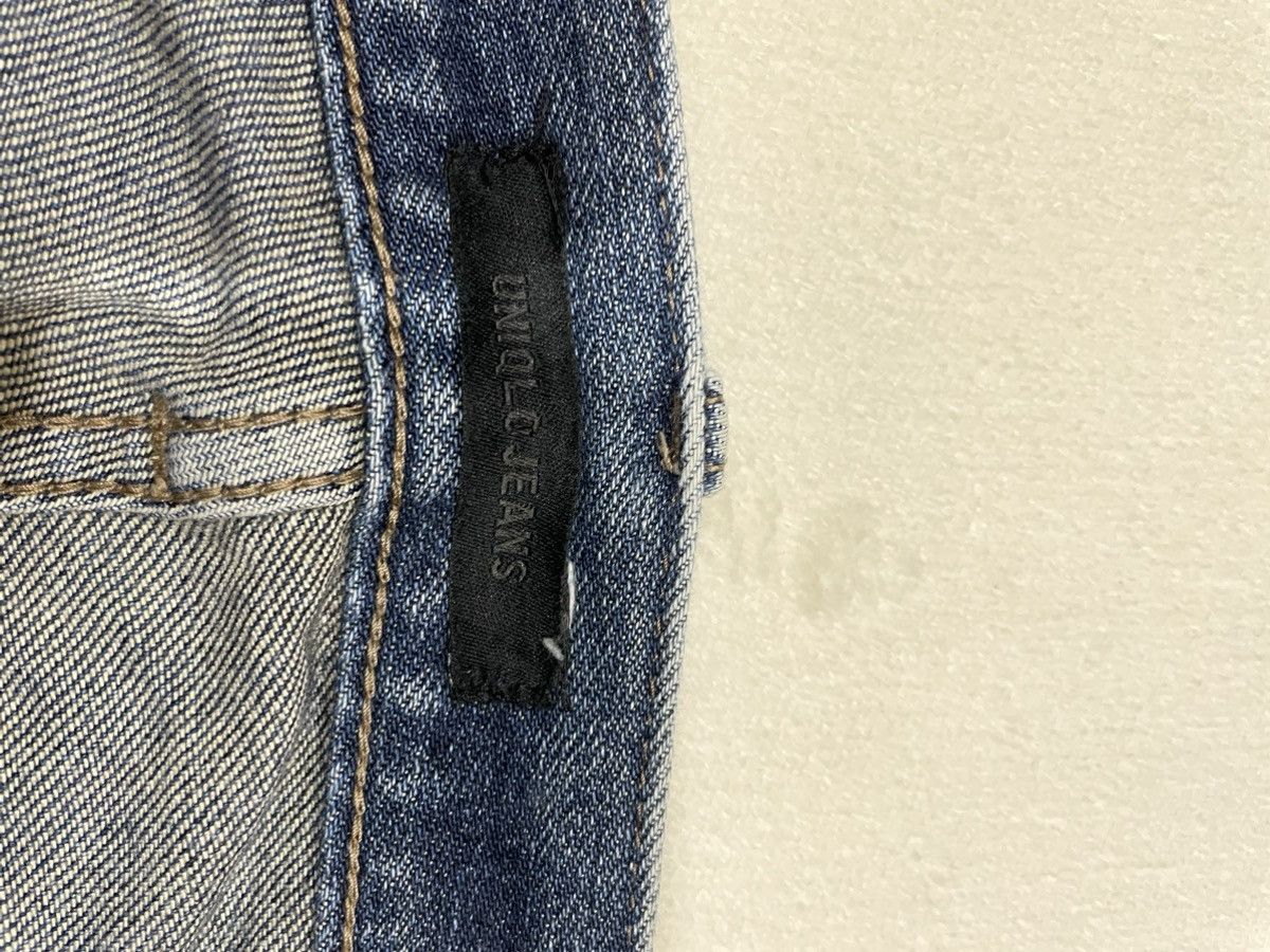 Uniqlo Vintage Uniqlo distressed faded dark blue jeans Size US 36 / EU 52 - 8 Thumbnail