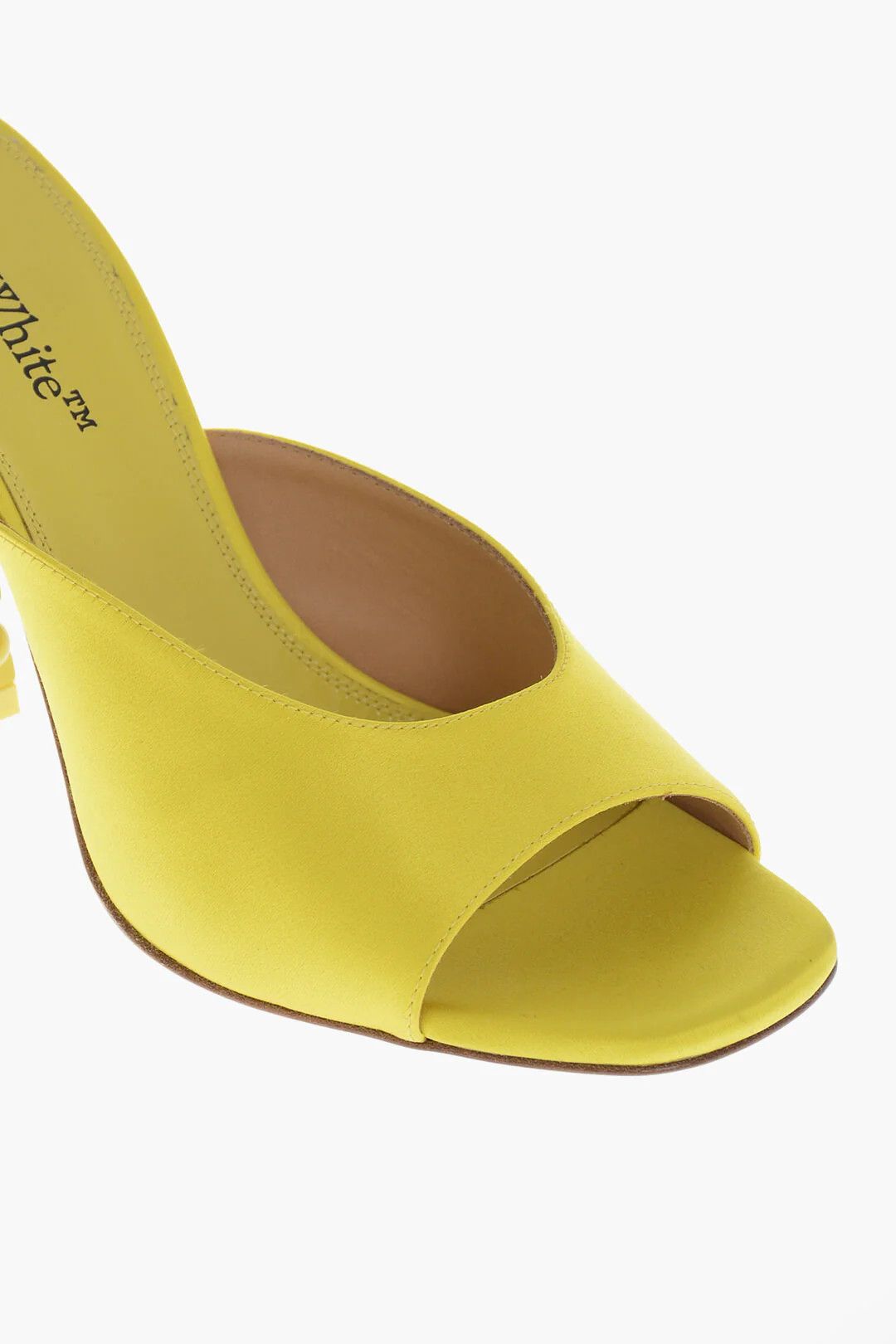 Off-White og1mm0426 Satin Mules in Yellow Size US 7 / IT 37 - 4 Thumbnail