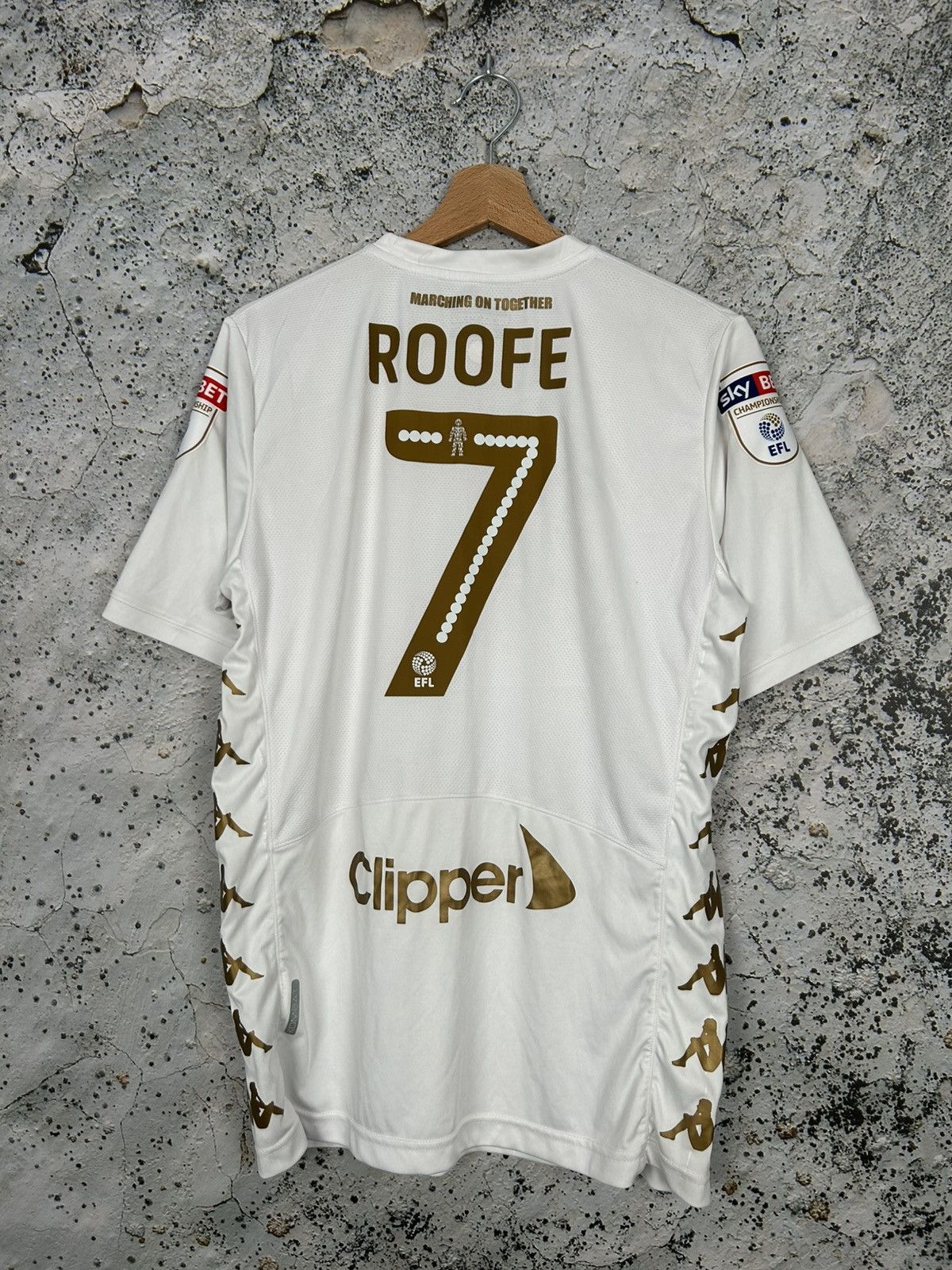 Kappa Kappa Leeds United Roofe Soccer Jersey Football Sport Size US L / EU 52-54 / 3 - 1 Thumbnail