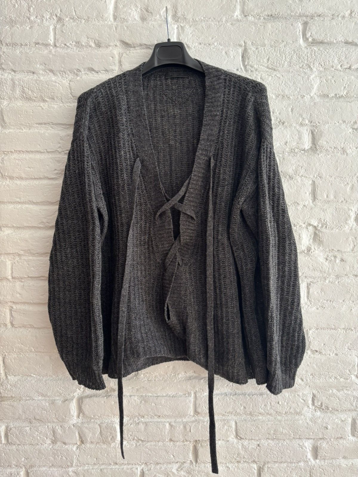 Prada Prada SS21 runway lacing detail sweater Size US L / EU 52-54 / 3 - 1 Thumbnail