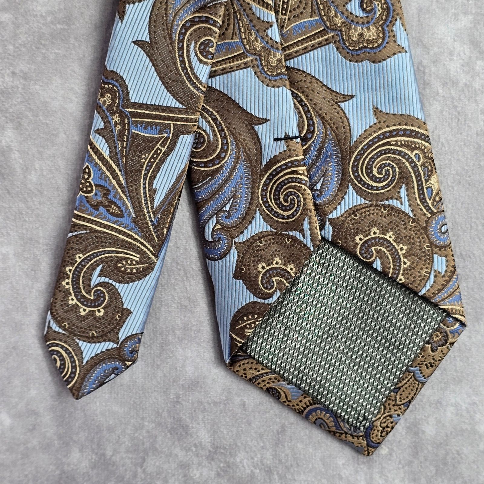 Giorgio Brutini Giorgio Brutini Collezione Brown Floral Paisley Neck Tie Size 28 - 6 Thumbnail