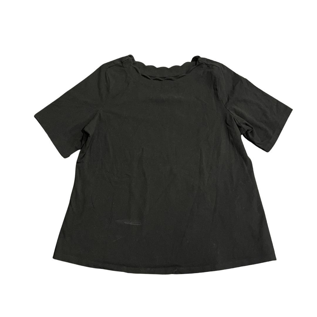 Denim & Co. Essentials Short Sleeve Jersey Shirt Pedal Neck SZ 1X Casual Size XL / US 12-14 / IT 48-50 - 1 Thumbnail