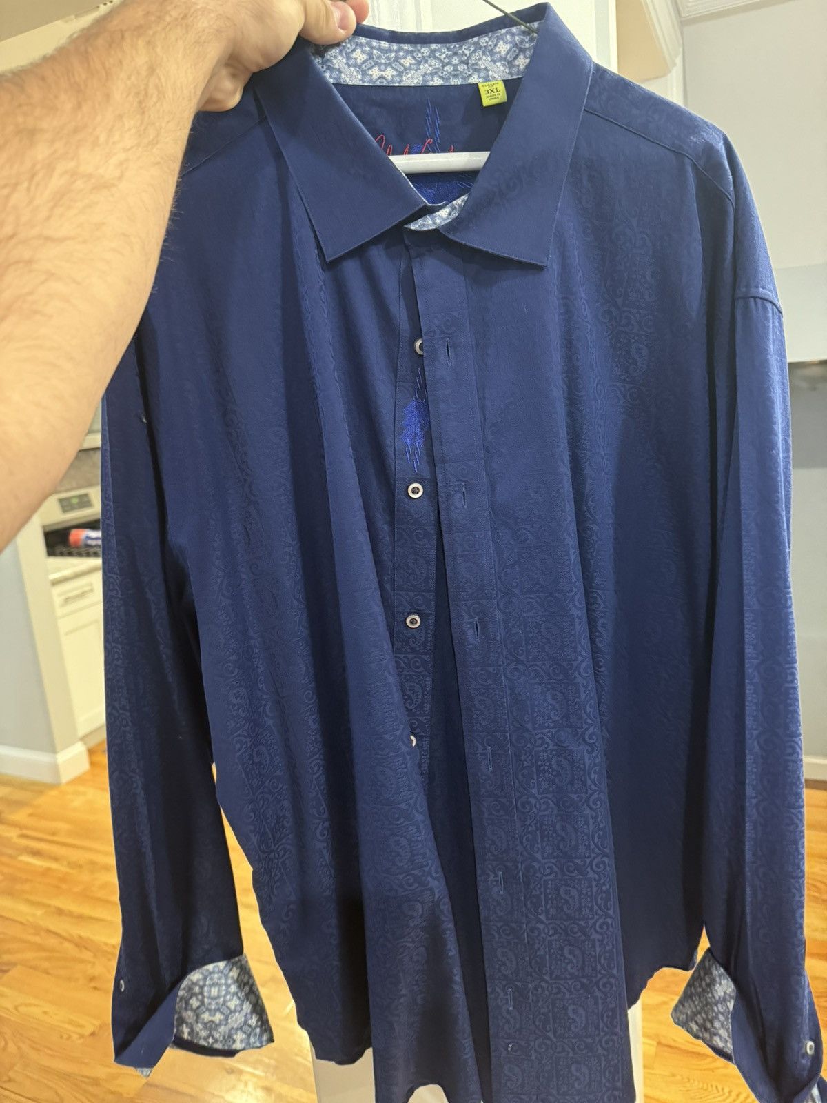 Robert Graham Robert Graham Dark Blue Button Down Size US XXL / EU 58 / 5 - 1 Thumbnail
