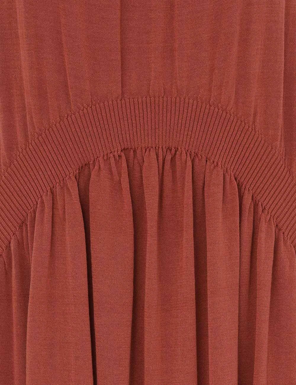 Zimmermann oc11z0226 Illuminate Gathered Maxi Dress In Rust Size L / US 10 / IT 46 - 6 Thumbnail