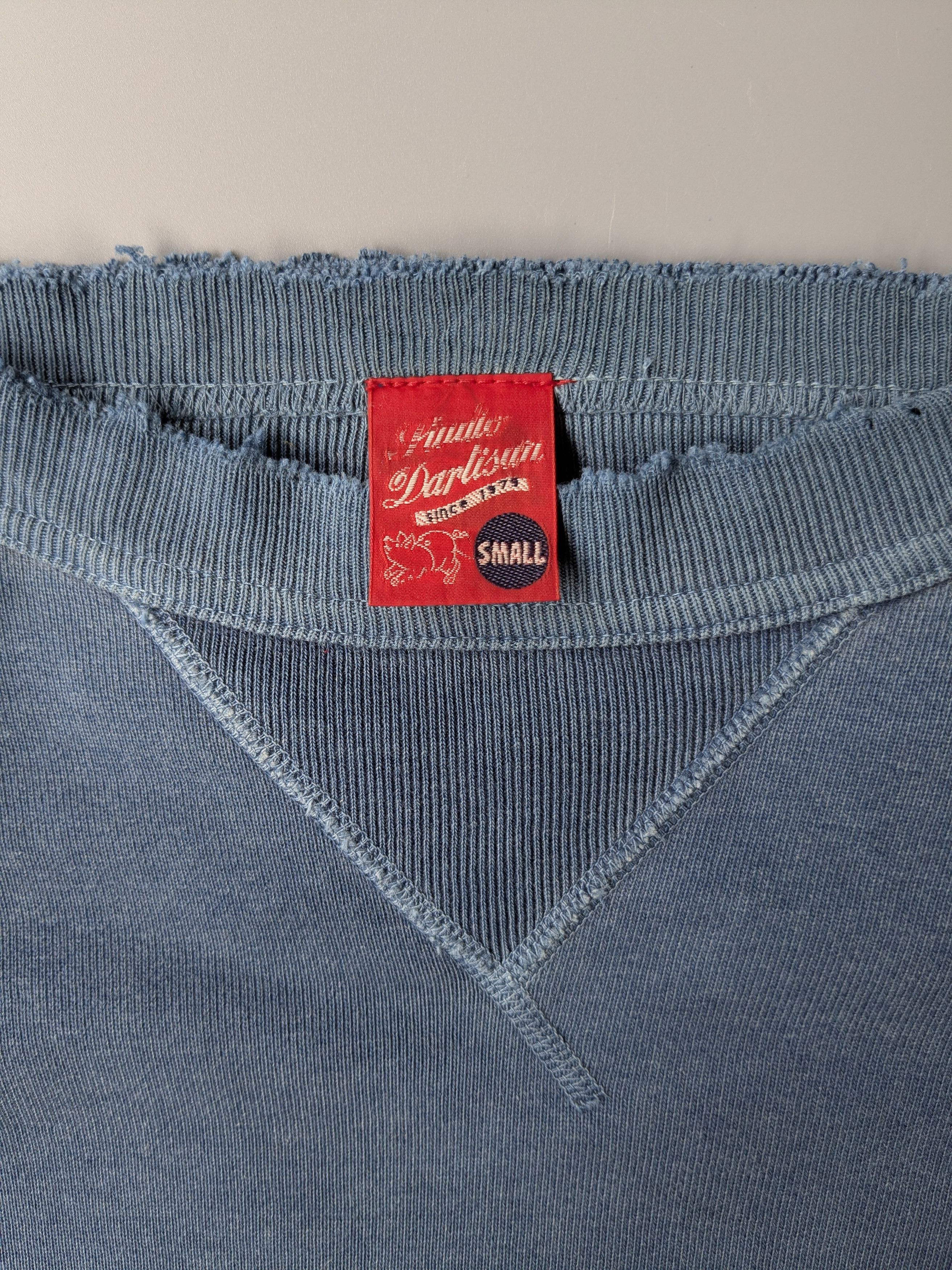 Studio D'Artisan Studio D'artisan indigo distressed japan sweatshirt Size US S / EU 44-46 / 1 - 7 Thumbnail