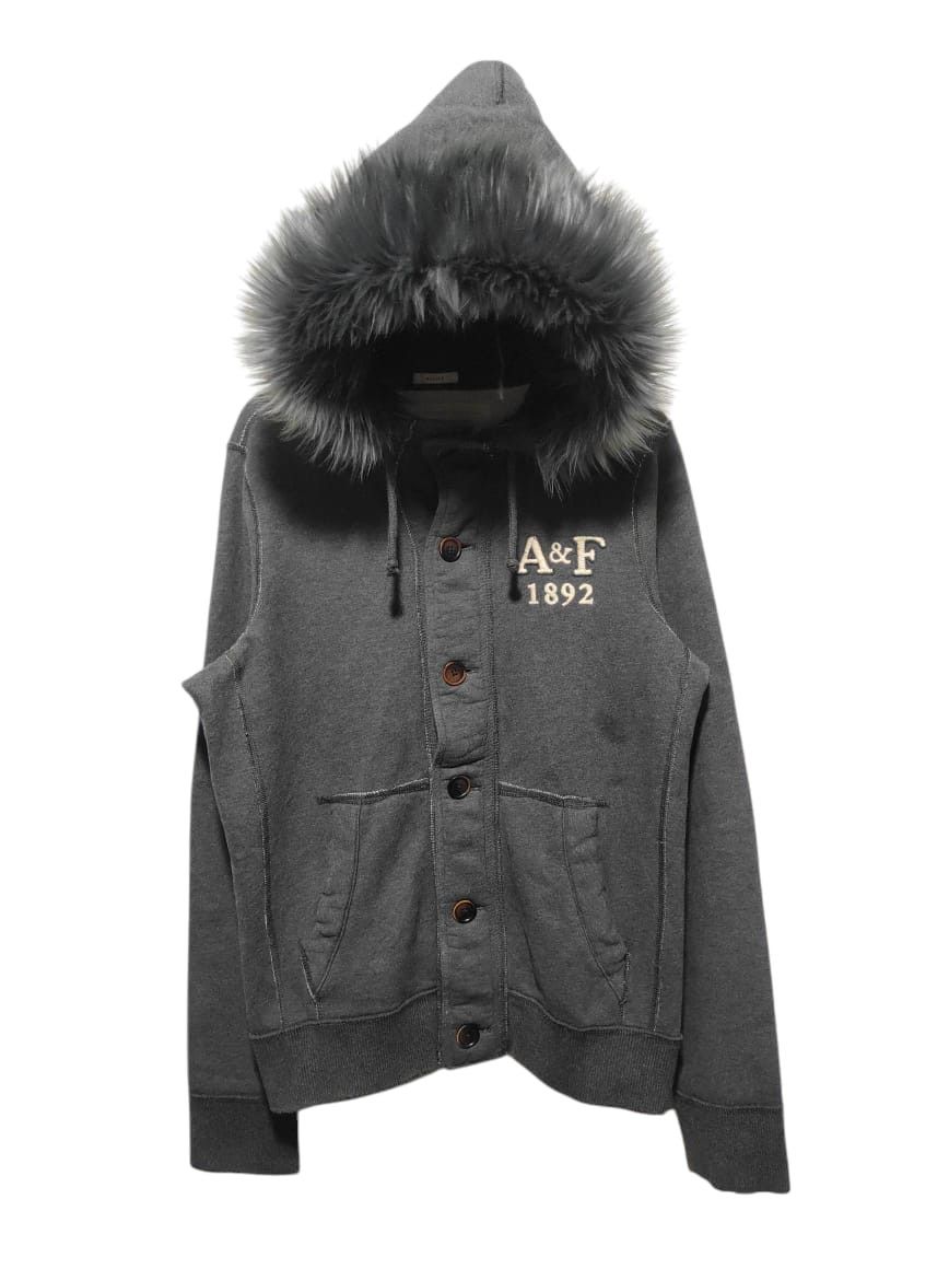 Abercrombie & Fitch Abercrombie button Fur Hoodie LGB IfSixWasNine style Size US XL / EU 56 / 4 - 1 Thumbnail