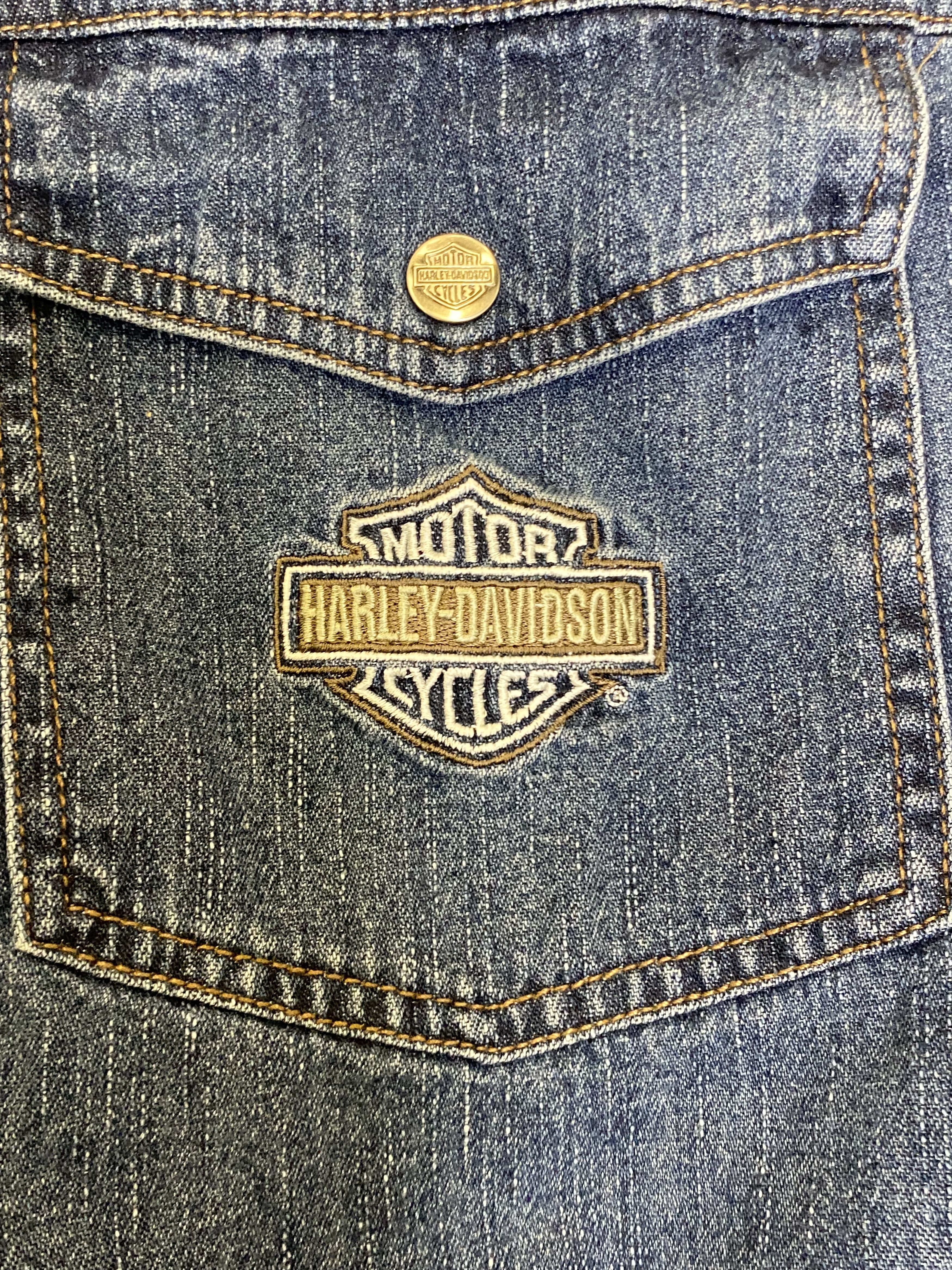 Harley Davidson Harley Davidson button up denim t shirt Size US XL / EU 56 / 4 - 2 Thumbnail