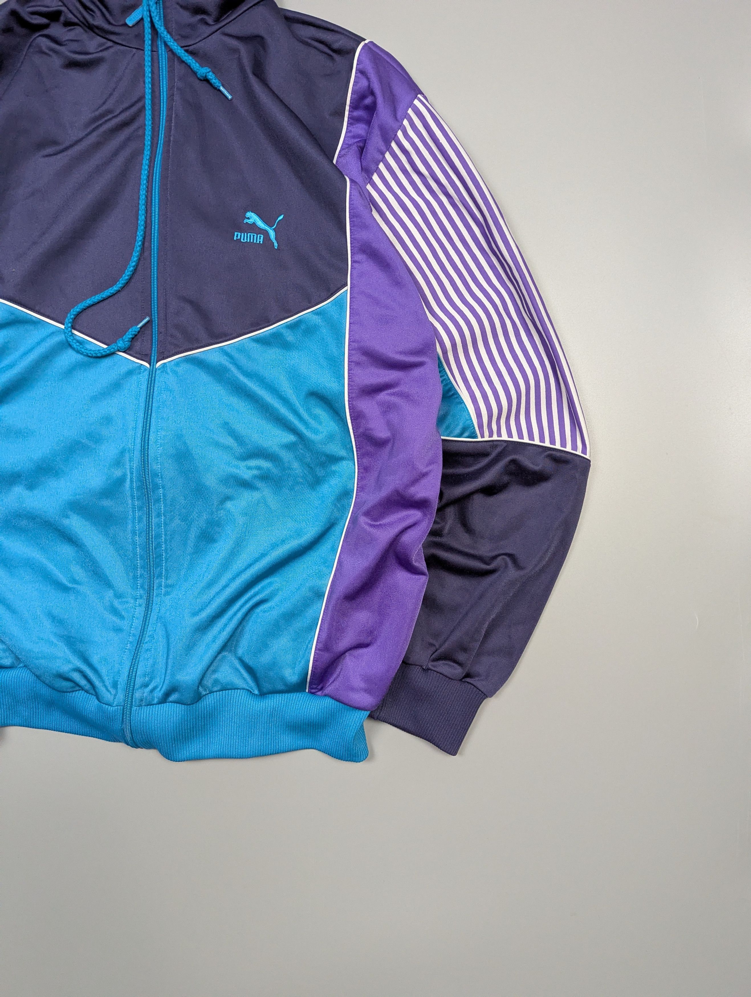 Puma PUMA Lightweight Sports Full Zip Color Block Track Jacket Size US M / EU 48-50 / 2 - 3 Thumbnail