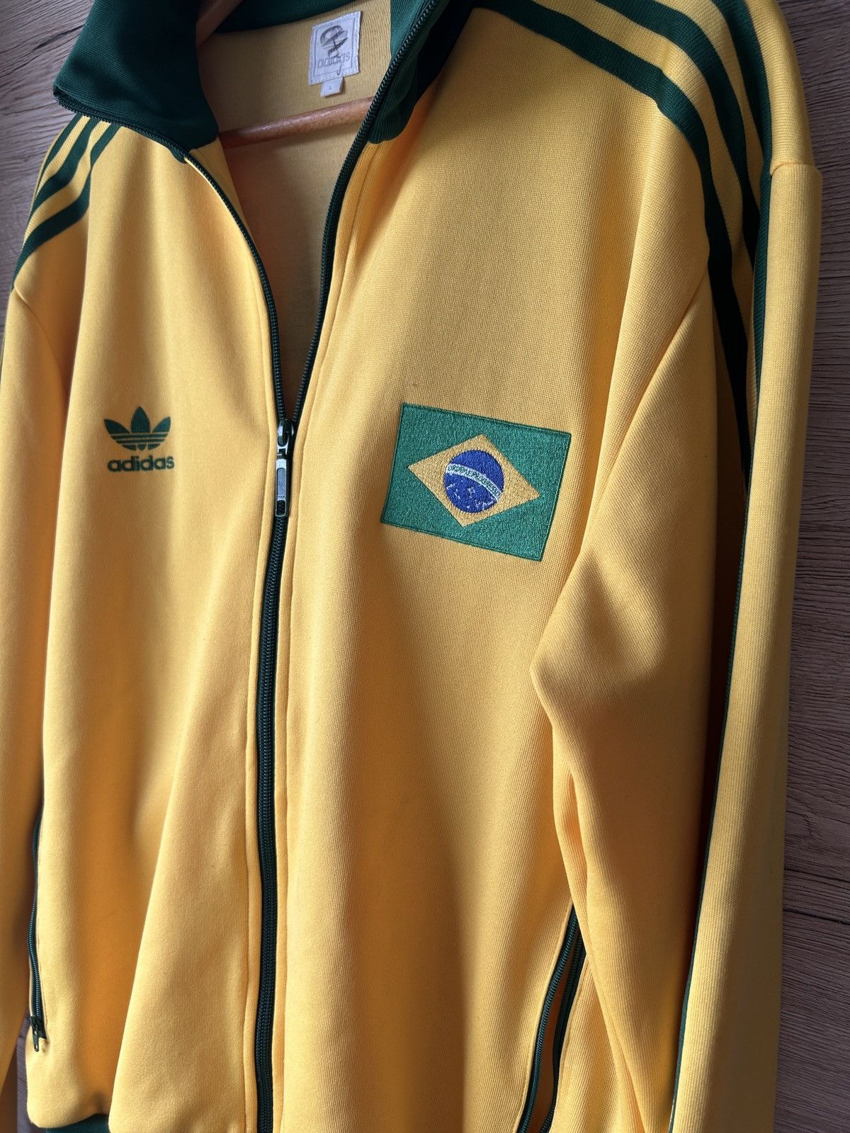 Adidas Adidas Brazil sweatshirt 1982 zip up Size US L / EU 52-54 / 3 - 2 Thumbnail