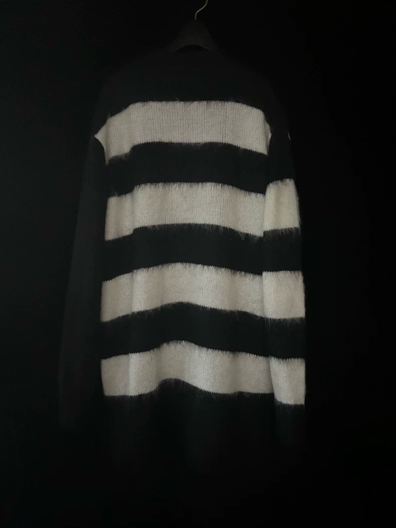 Undercover Undercover 21AW Black and White Striped Mohair Cardigan sw Size US M / EU 48-50 / 2 - 2 Thumbnail