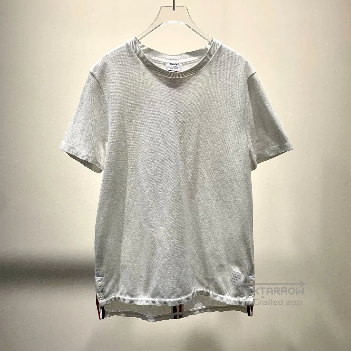 Thom Browne THOM BROWNE Classic Stripe Short Sleeve T-shirt. Size US M / EU 48-50 / 2 - 2 Thumbnail