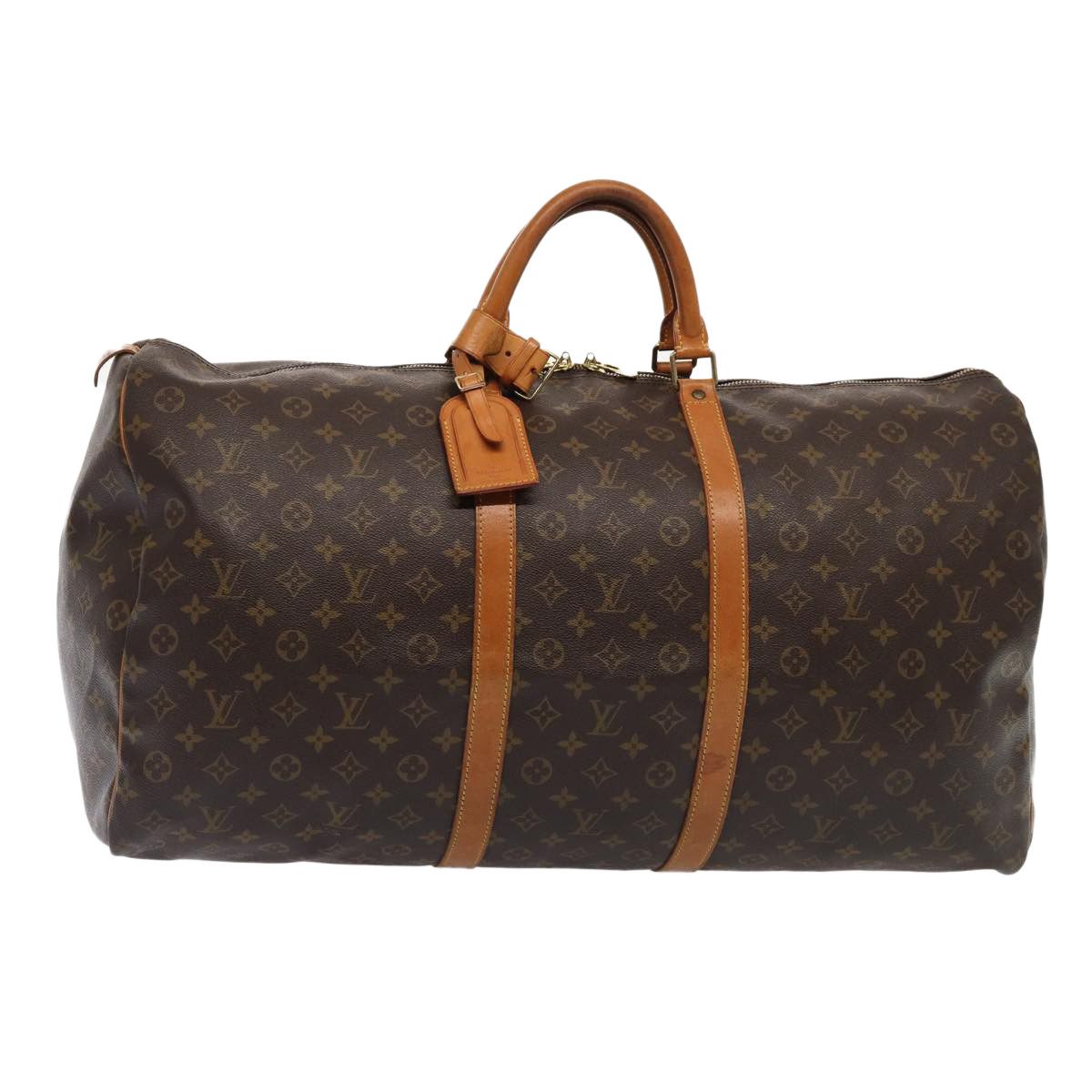 Louis Vuitton Keepall 60 Brown Canvas Travel Bag (Pre-Owned) Size ONE SIZE - 1 Thumbnail