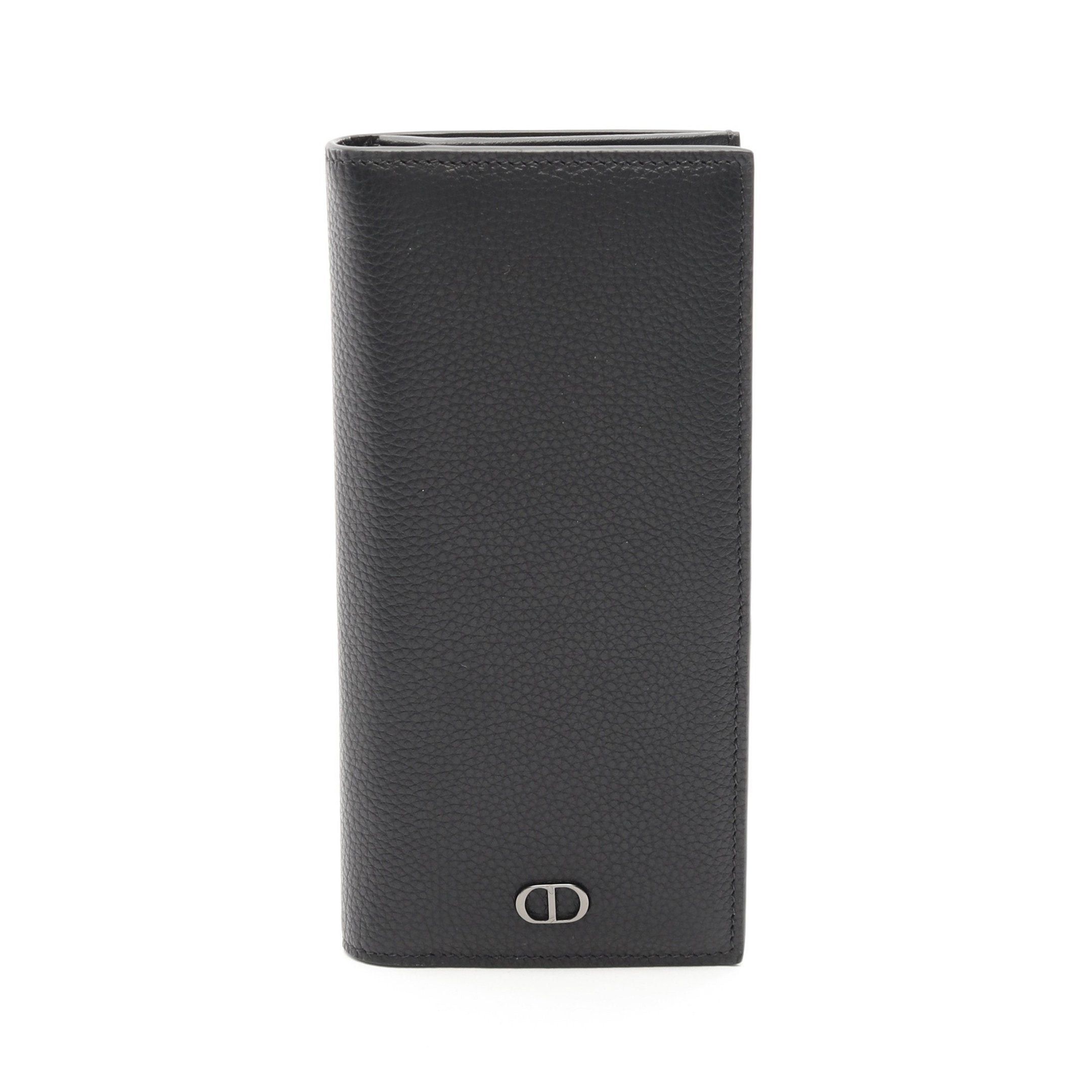 Dior Dior Cd Logo Bi-Fold Long Wallet Leather Black Size ONE SIZE - 1 Thumbnail