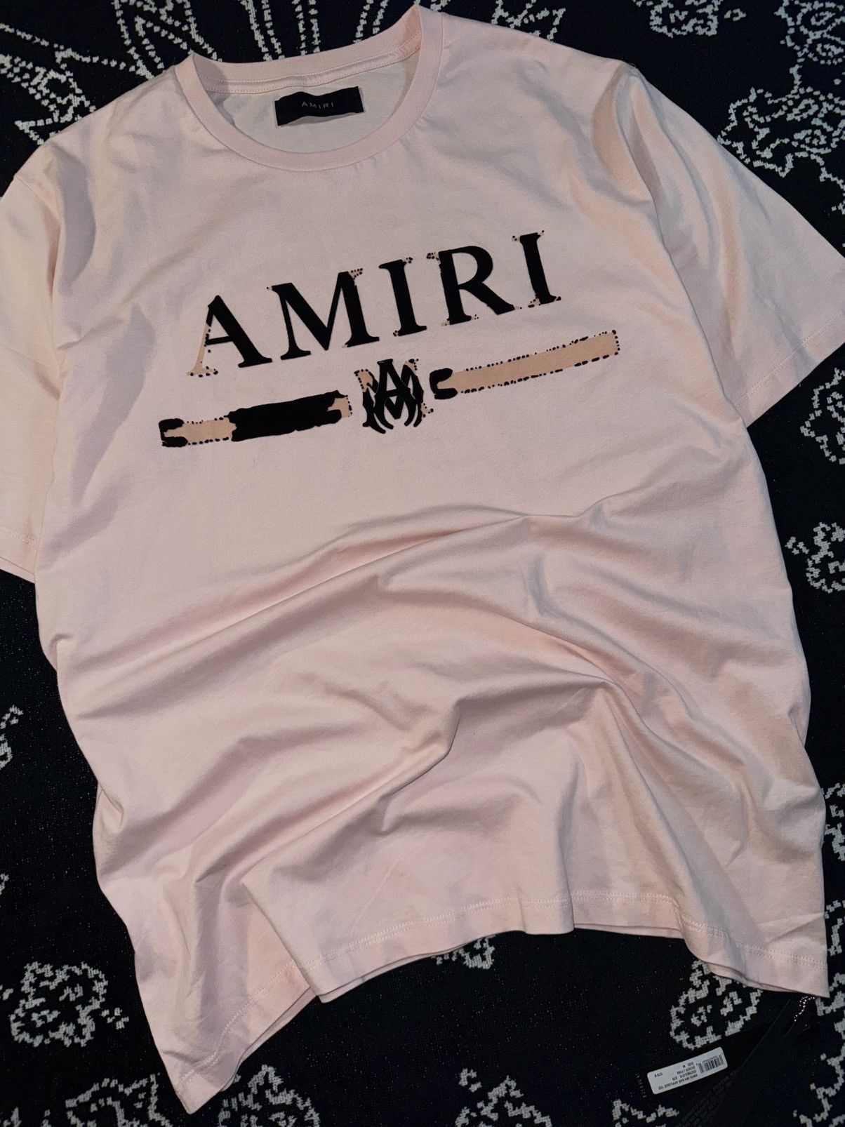 Amiri AMIRI BAR MA LOGO TEE Size US M / EU 48-50 / 2 - 3 Thumbnail