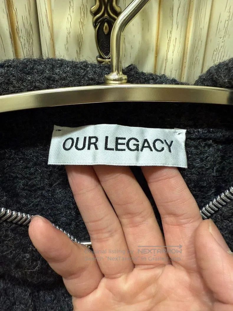 Our Legacy Thick Wool Zip-up Hoodie Sweatshirt. Size US L / EU 52-54 / 3 - 4 Thumbnail