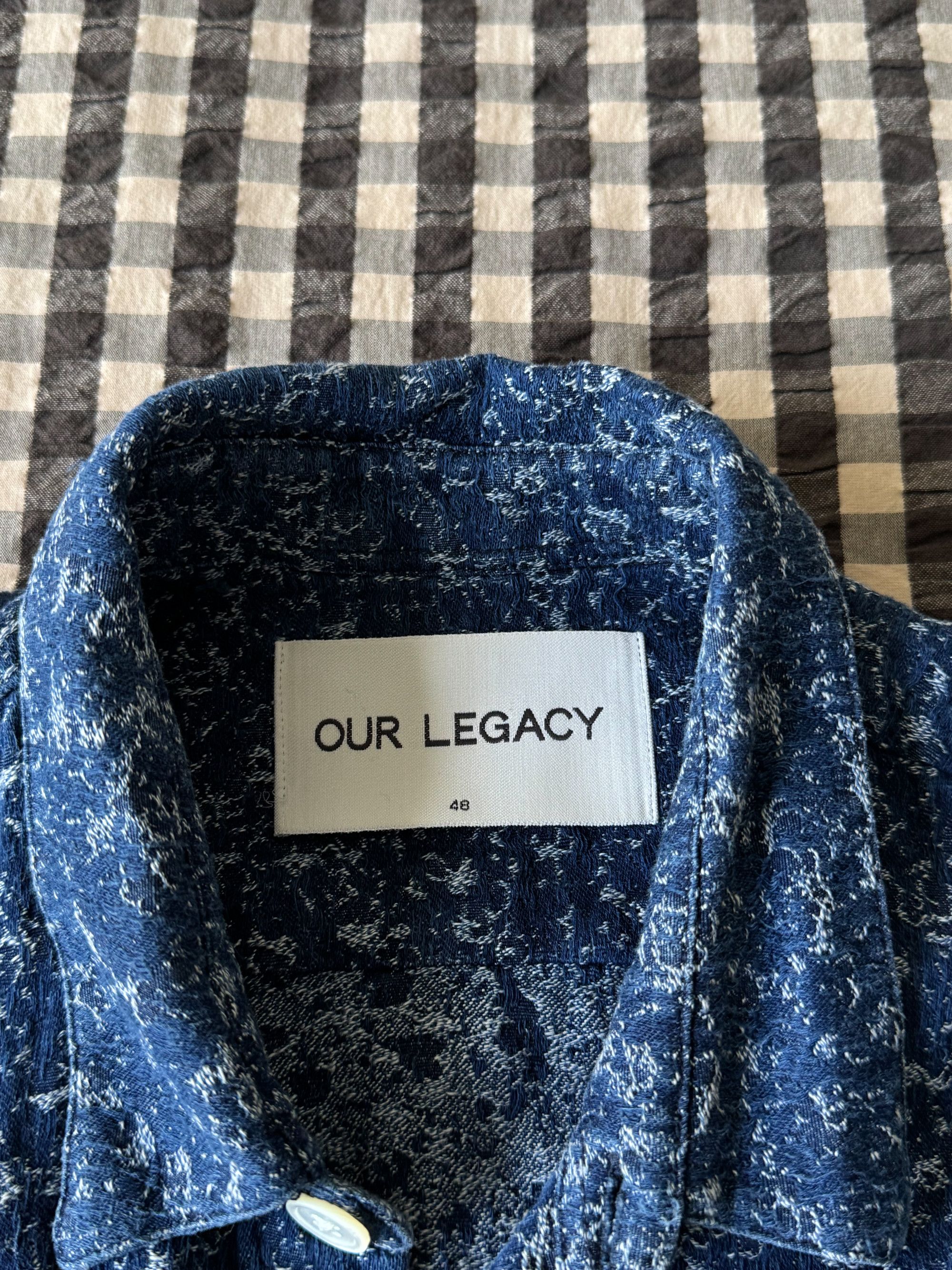 Our Legacy AW14 Italian Cotton Indigo Blue Shirt Size M /48 Size US M / EU 48-50 / 2 - 3 Thumbnail