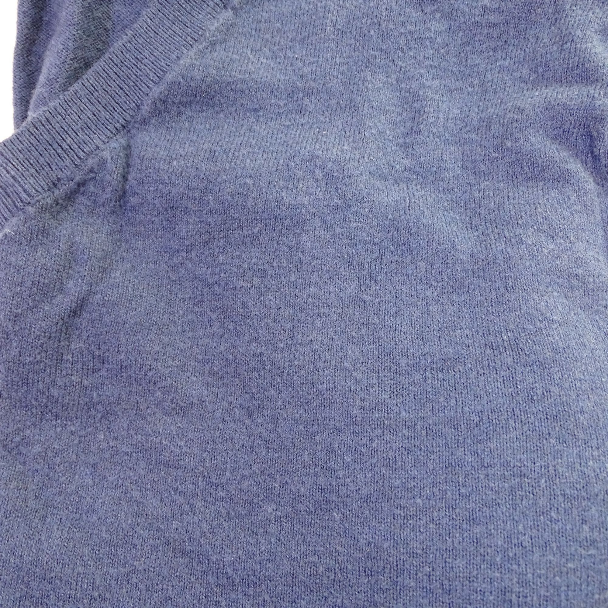 Banana Republic Banana Republic Luxe Sweater Men Blue V-Neck Pullover Size M Size US M / EU 48-50 / 2 - 11 Thumbnail