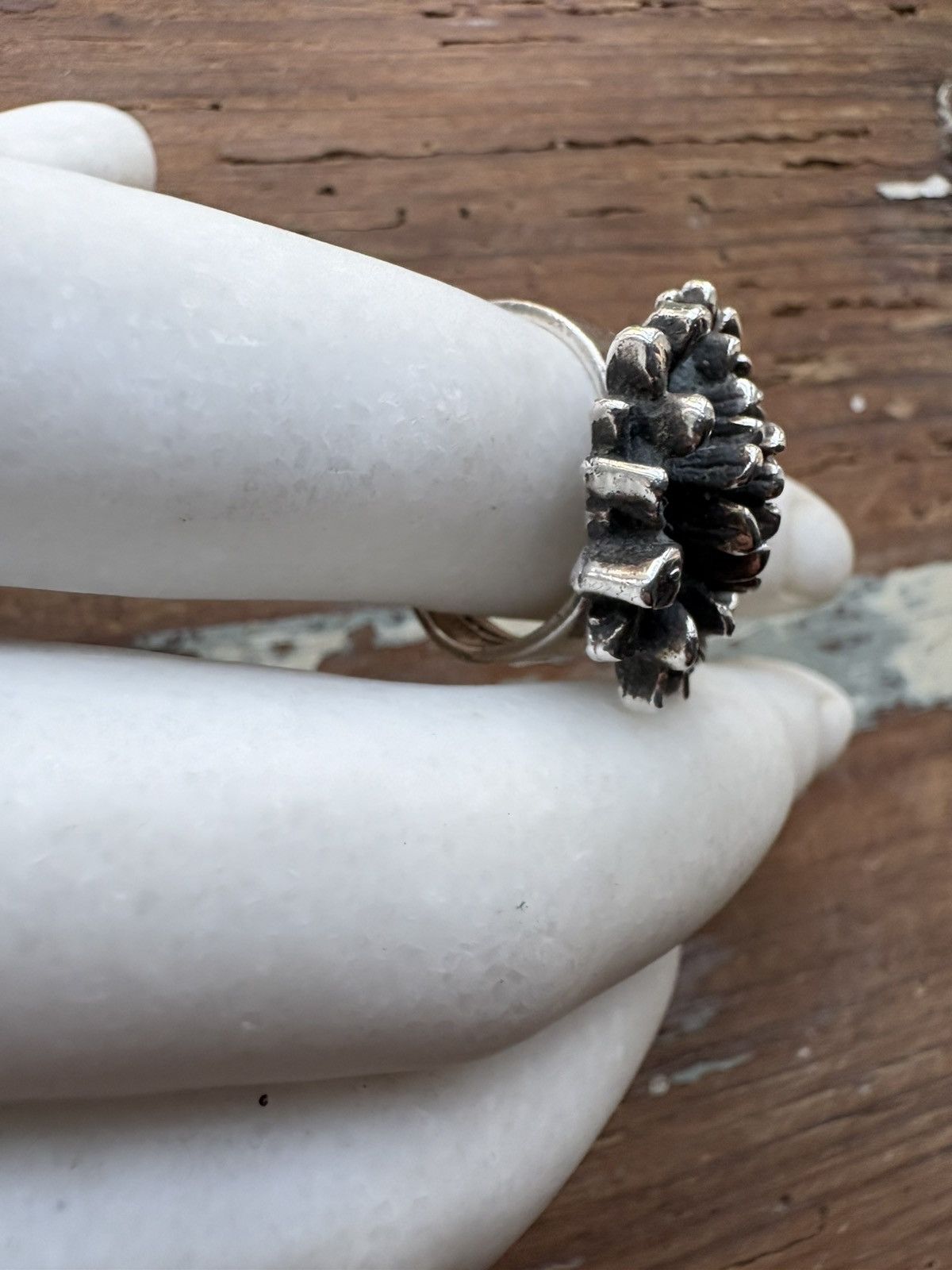 Other Pentti Sarpaneva Vintage Floral Sterling Silver Ring Size ONE SIZE - 2 Thumbnail