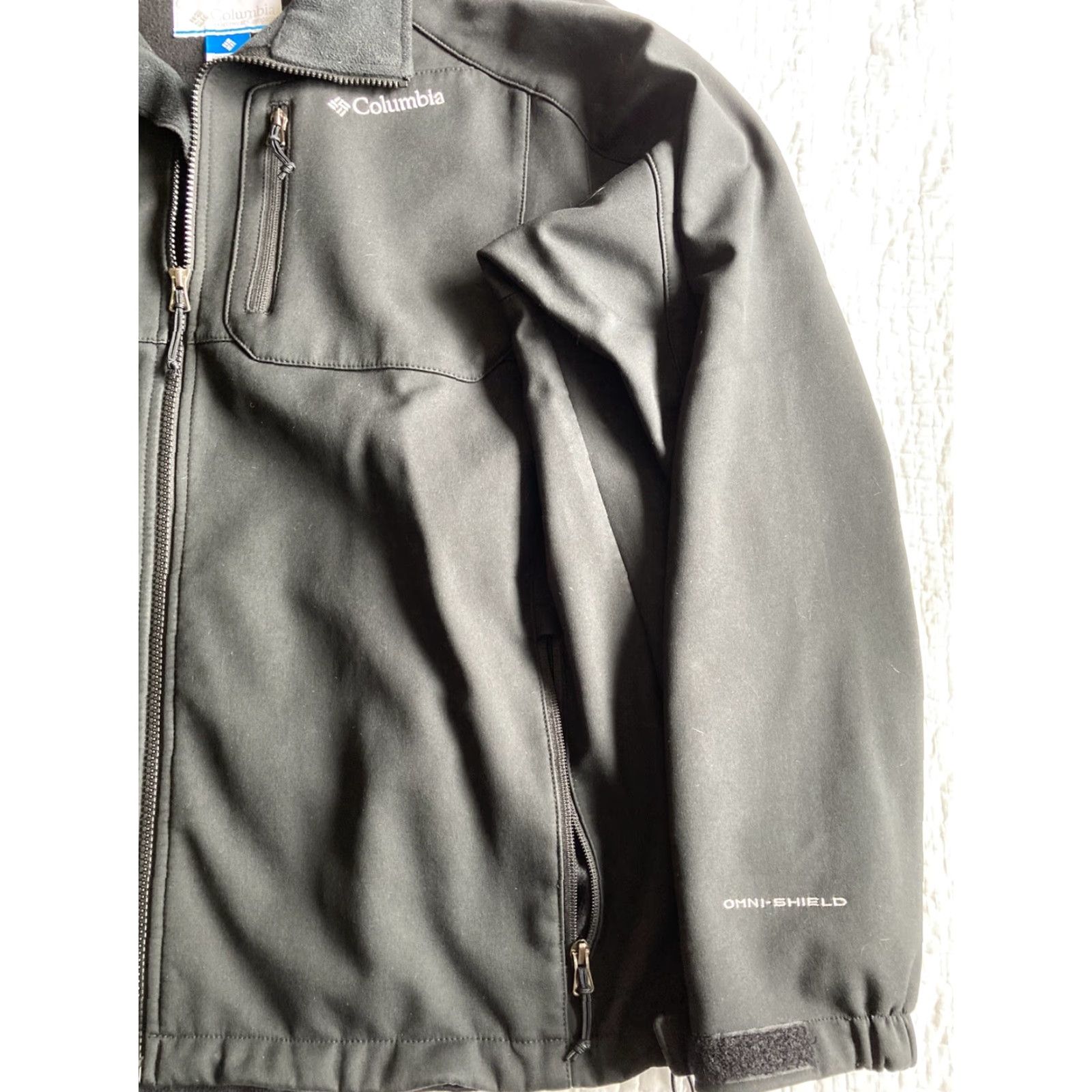 Vintage Columbia Men's Jacket Soft Shell Omni Shield Black XL XLarge Regular Size US XL / EU 56 / 4 - 2 Thumbnail