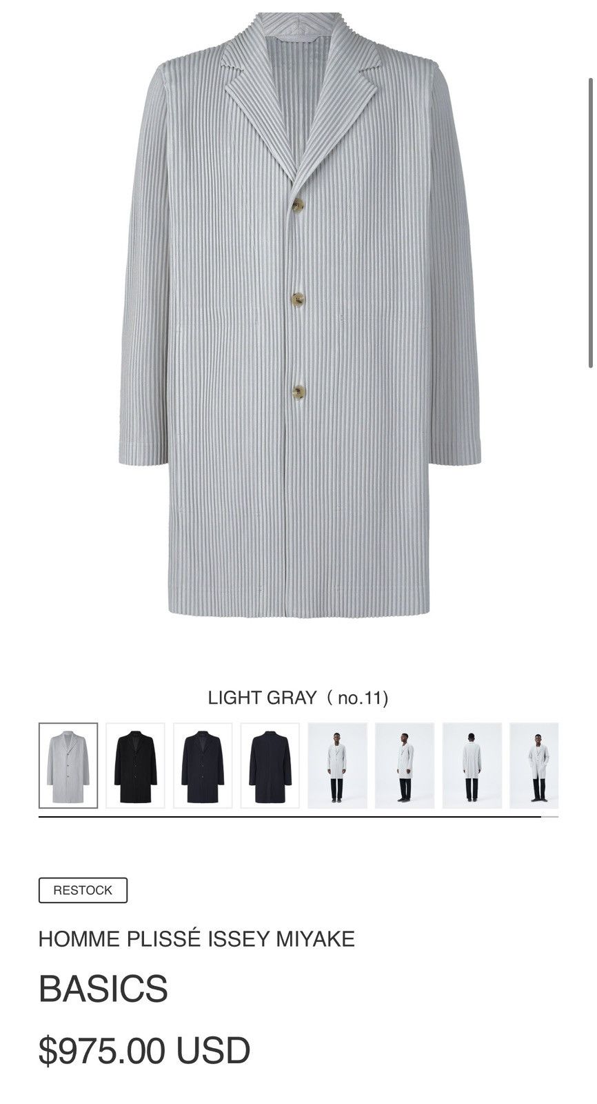 Homme Plisse Issey Miyake Pleated Tailored Coat Blazer Size US L / EU 52-54 / 3 - 5 Thumbnail