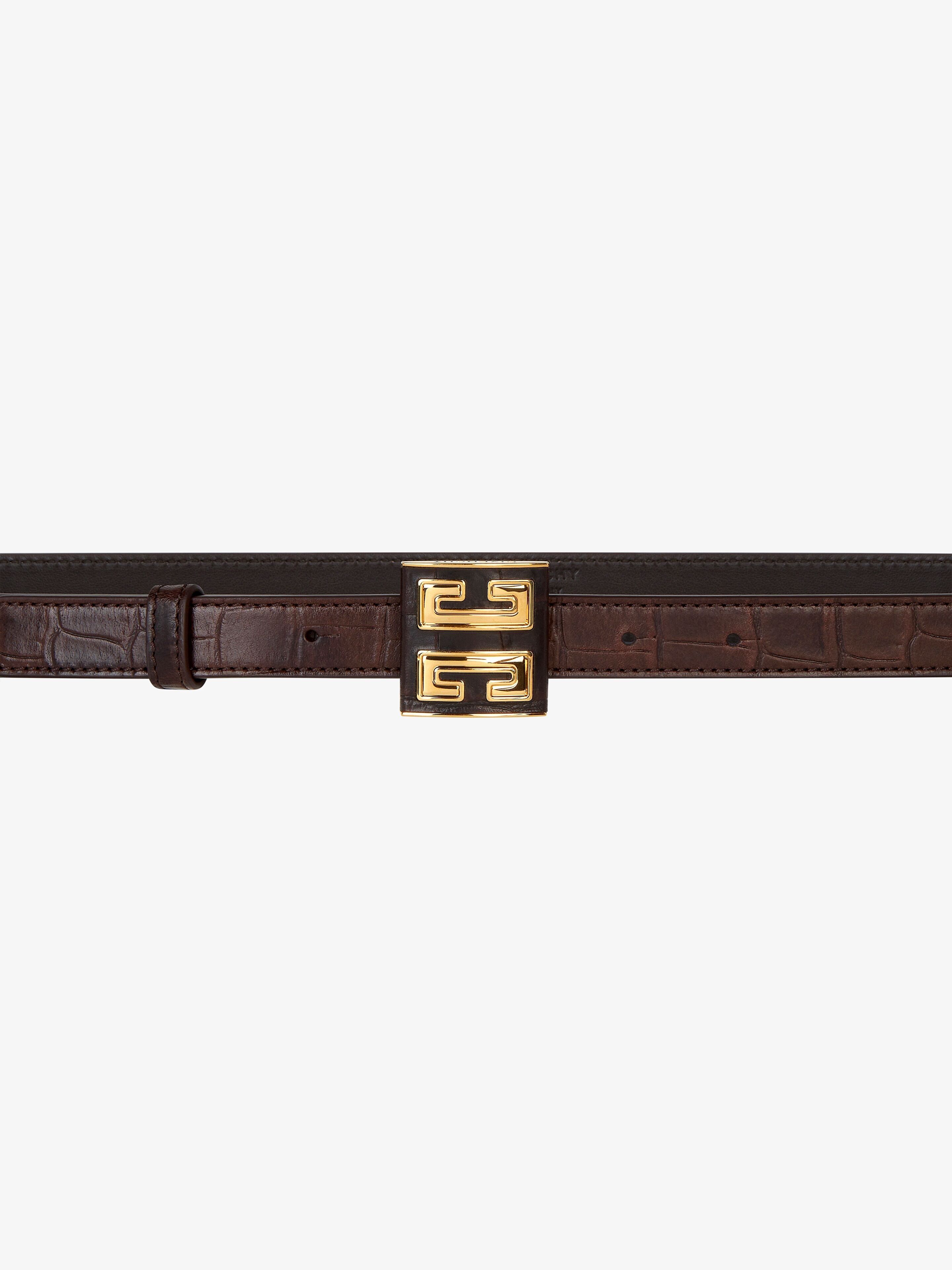 Givenchy o1srvl11e0525 Size: OS / 4G Belt In Crocodile Effect Leather Size ONE SIZE - 2 Thumbnail