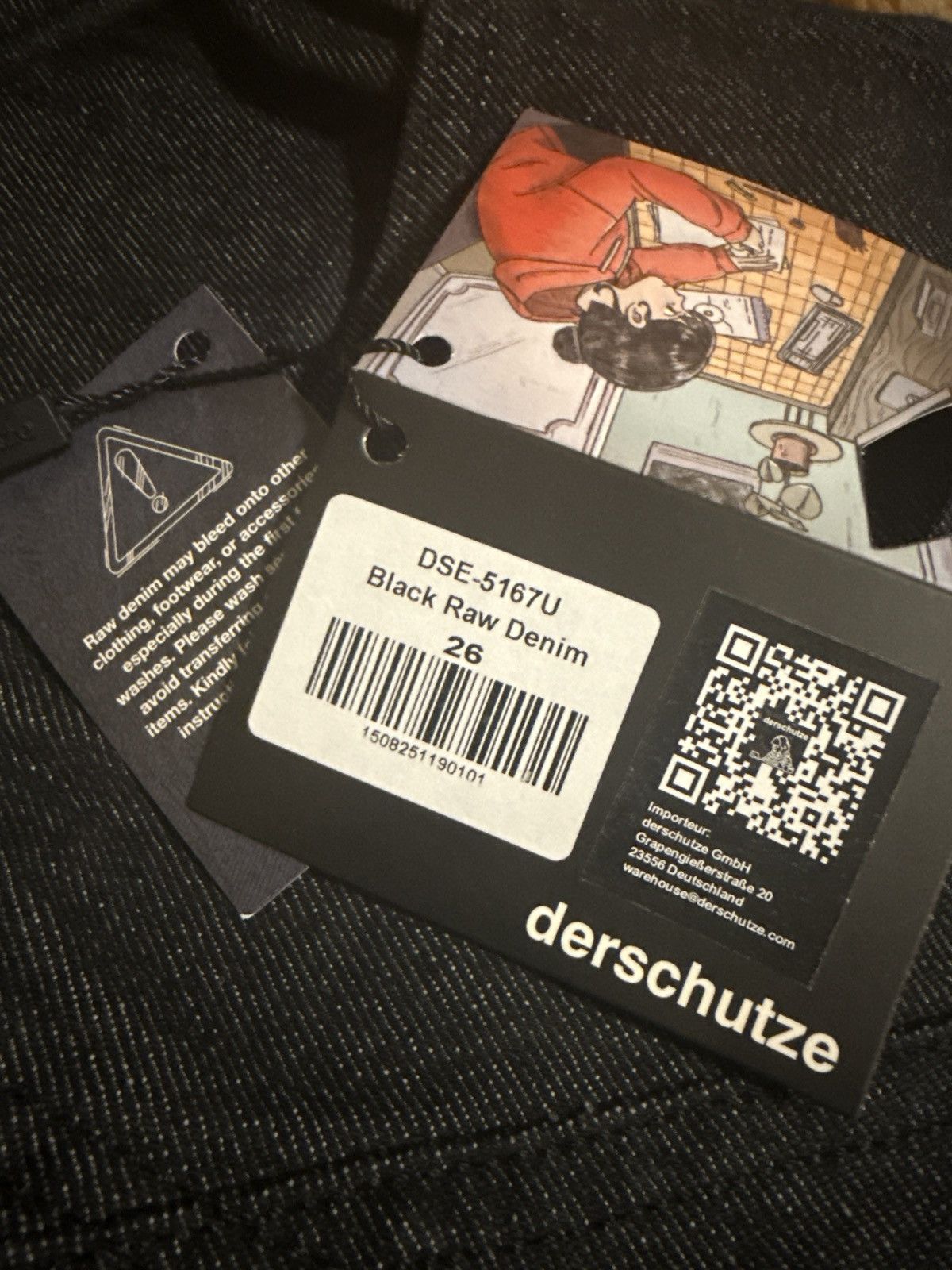 Derschutze Derschutze “Yakuza” raw denim black 02 Size US 26 / EU 42 - 6 Thumbnail