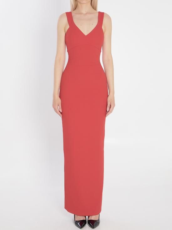 ワンピース SOLACE LONDON Women Mid Skirts OS43040 RED The Giana Skirt in Red – Solace London